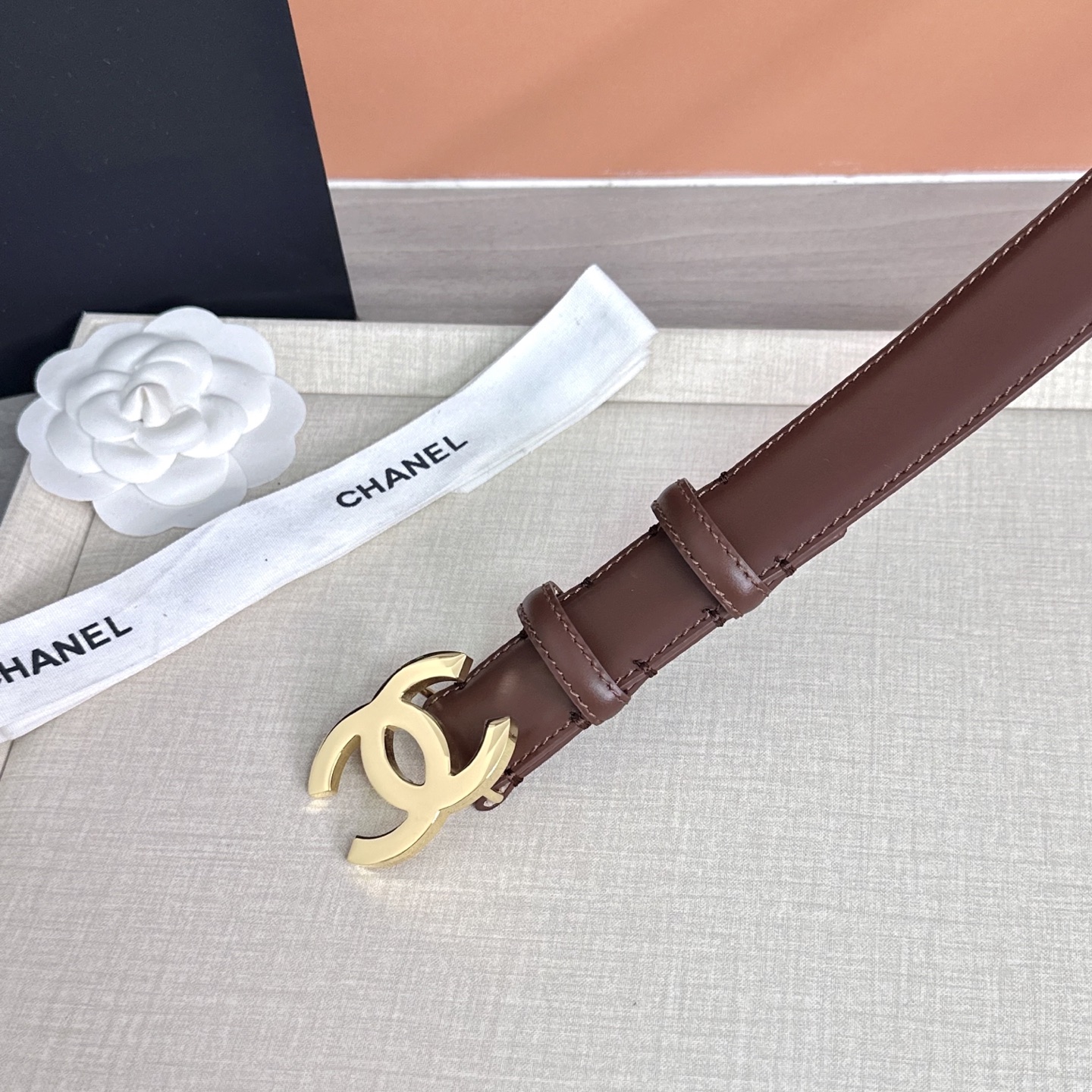 💥💥💥3.0cm香奈儿 CHANEL 最新款双面头层牛皮腰带、经典优雅、时尚百搭，长度：75.80.85