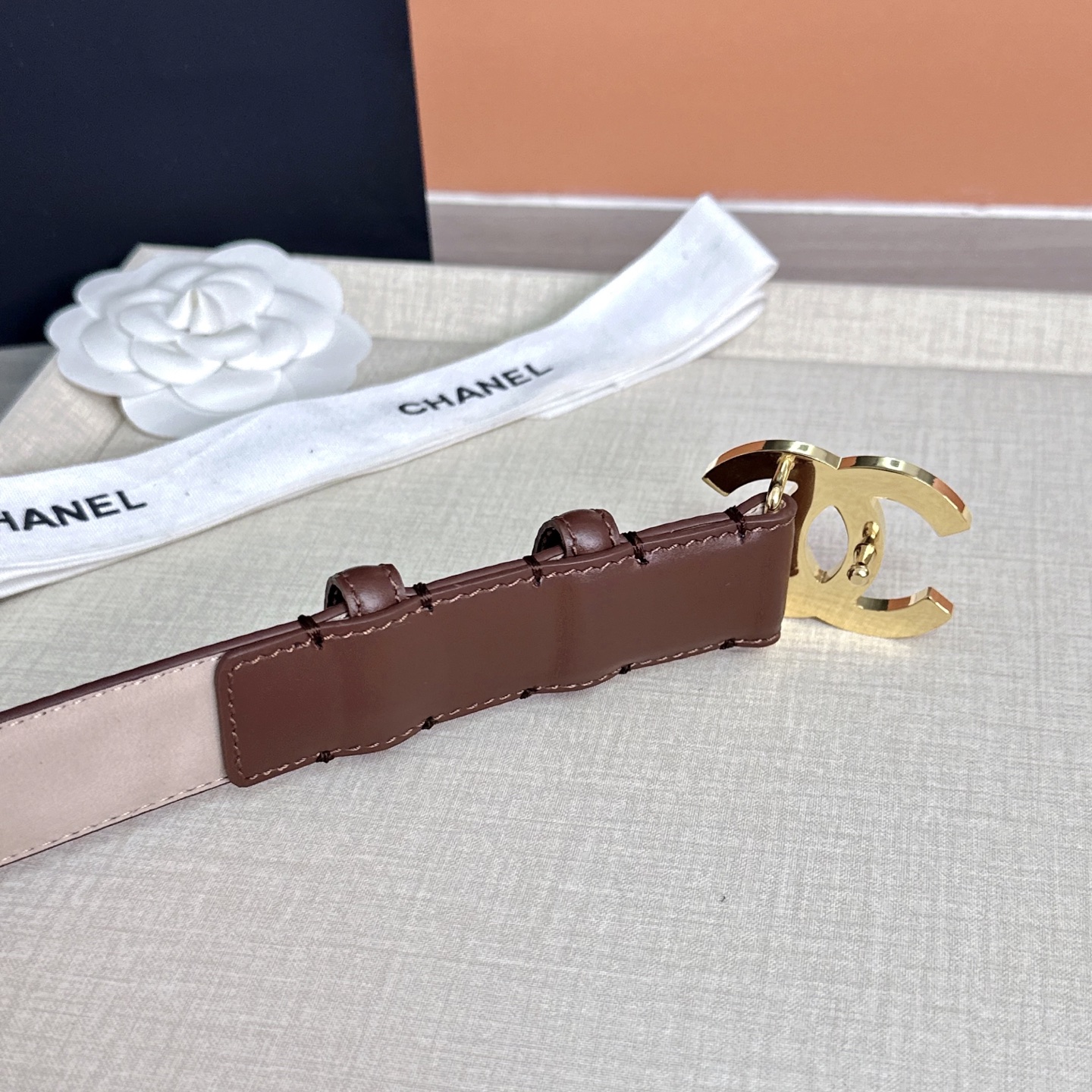 💥💥💥3.0cm香奈儿 CHANEL 最新款双面头层牛皮腰带、经典优雅、时尚百搭，长度：75.80.85