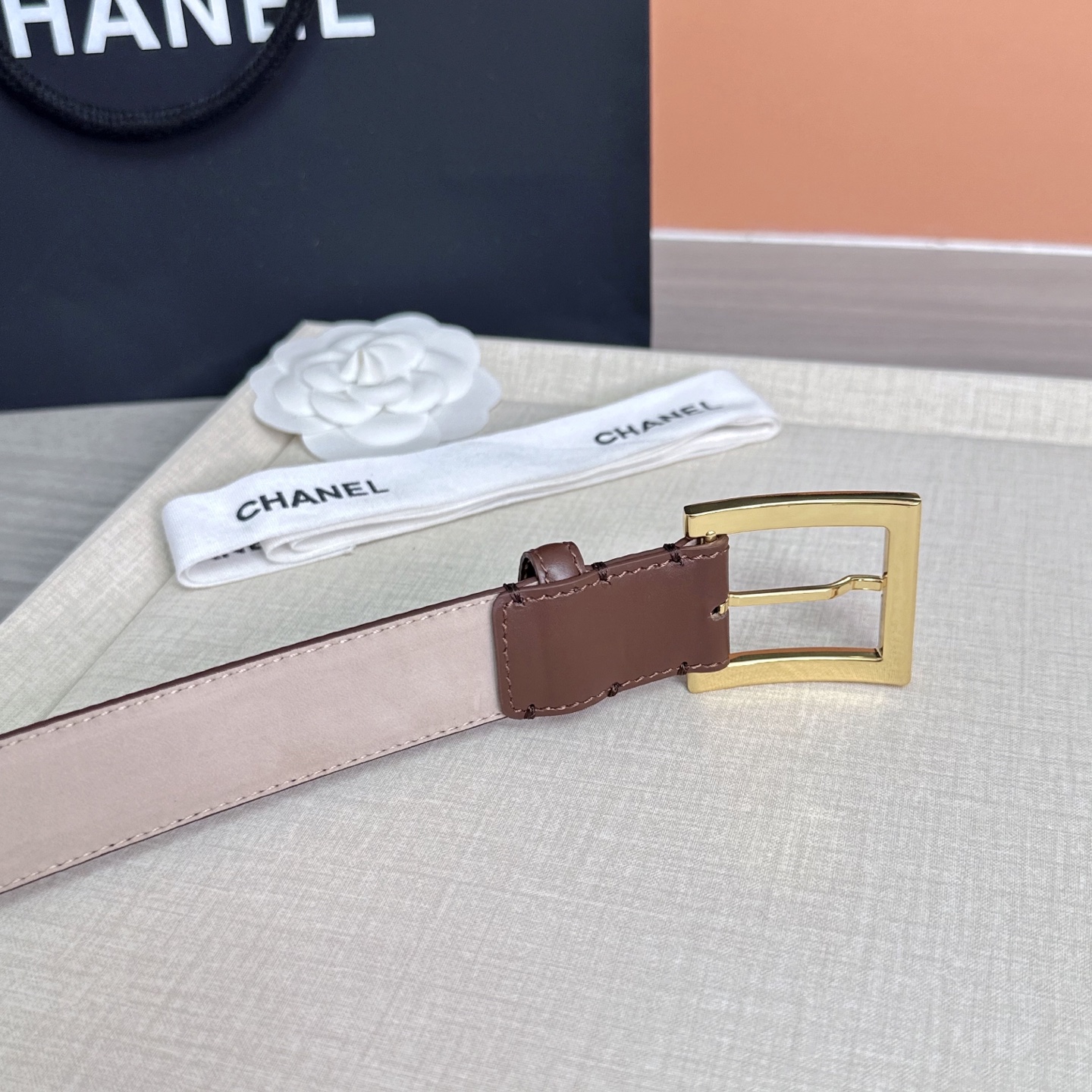 💥💥💥3.0cm香奈儿 CHANEL 最新款双面头层牛皮腰带、经典优雅、时尚百搭，长度：75.80.85