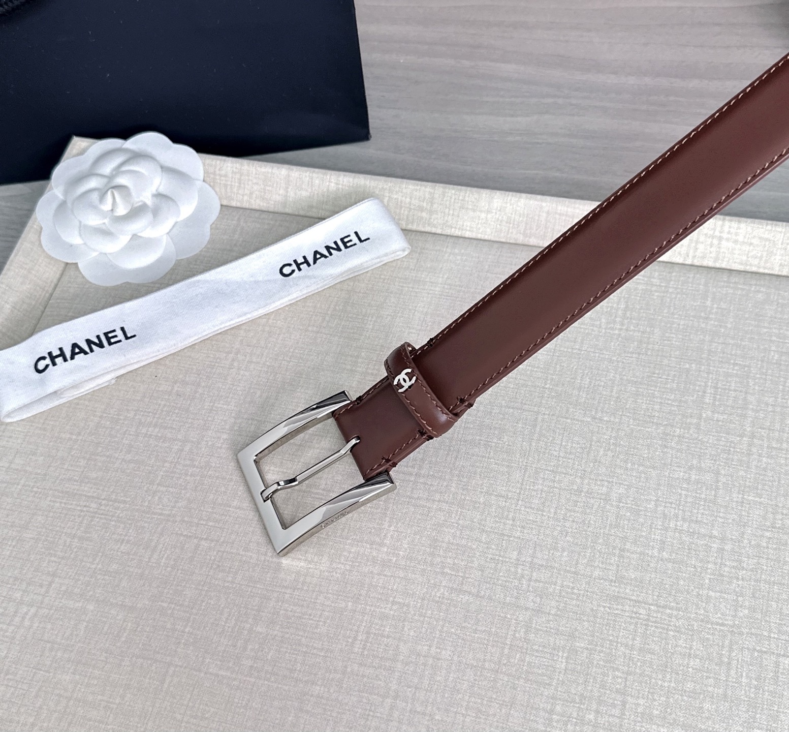 💥💥💥3.0cm香奈儿 CHANEL 最新款双面头层牛皮腰带、经典优雅、时尚百搭，长度：75.80.85