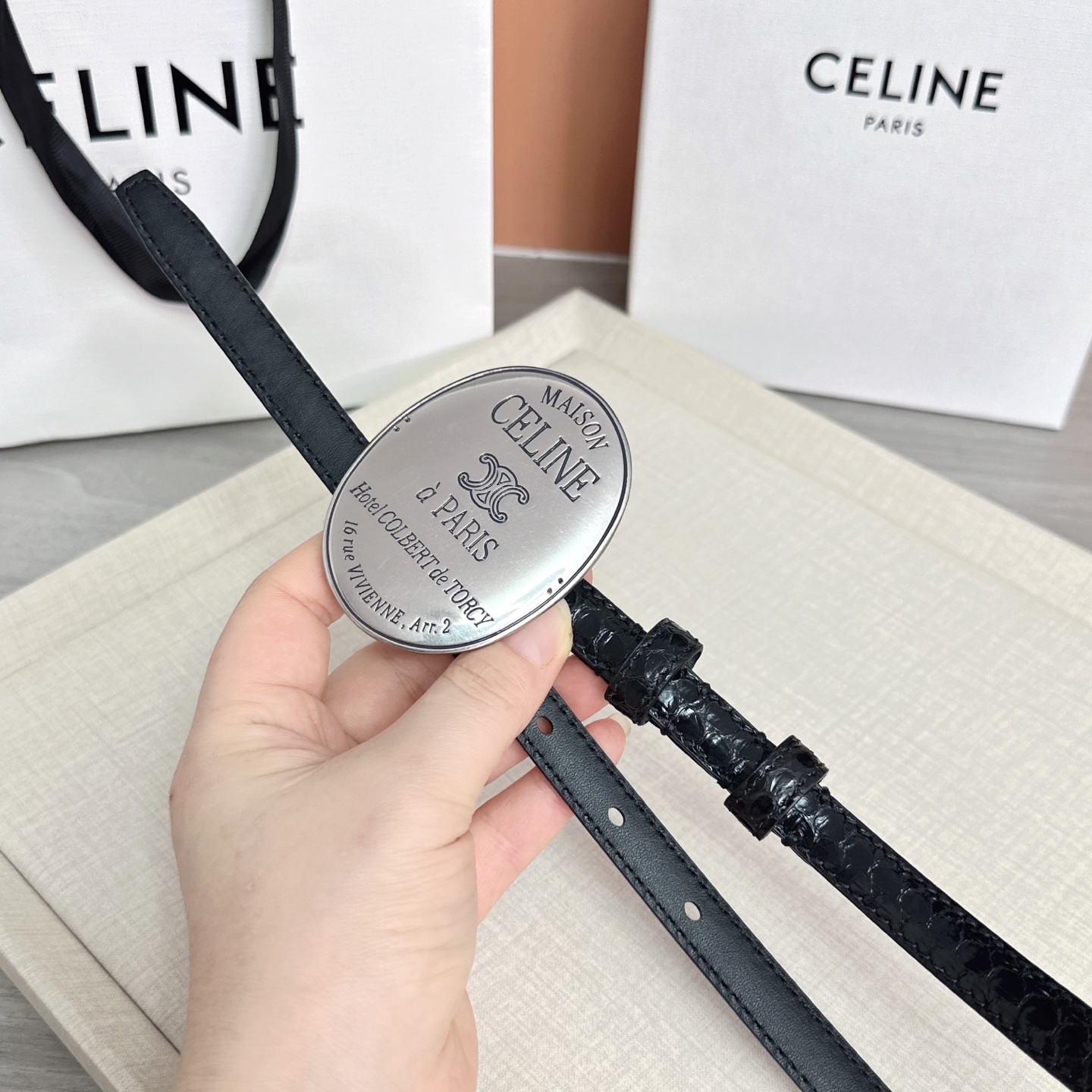 💥💥💥新款1.3cm赛琳大版型腰带，头层牛皮，长度：75.80.85.90.95.100.105.欧，铜