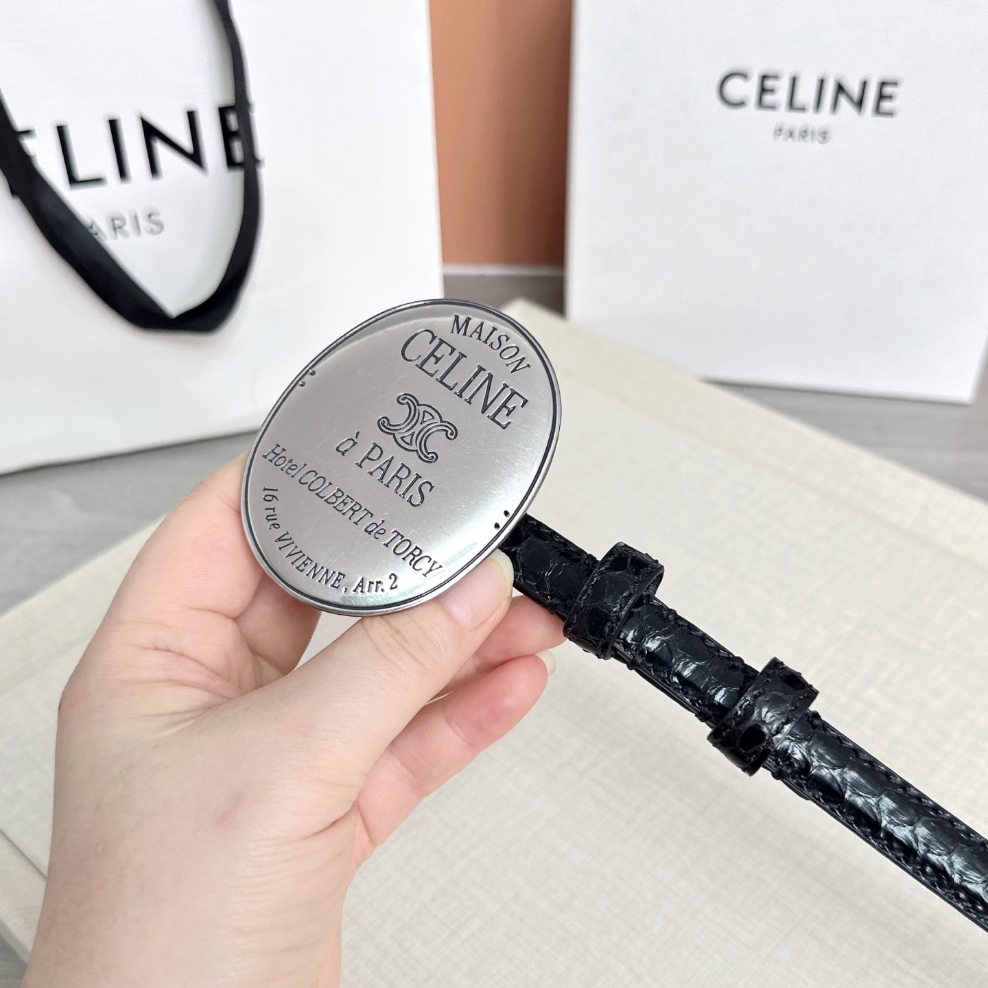 💥💥💥新款1.3cm赛琳大版型腰带，头层牛皮，长度：75.80.85.90.95.100.105.欧，铜