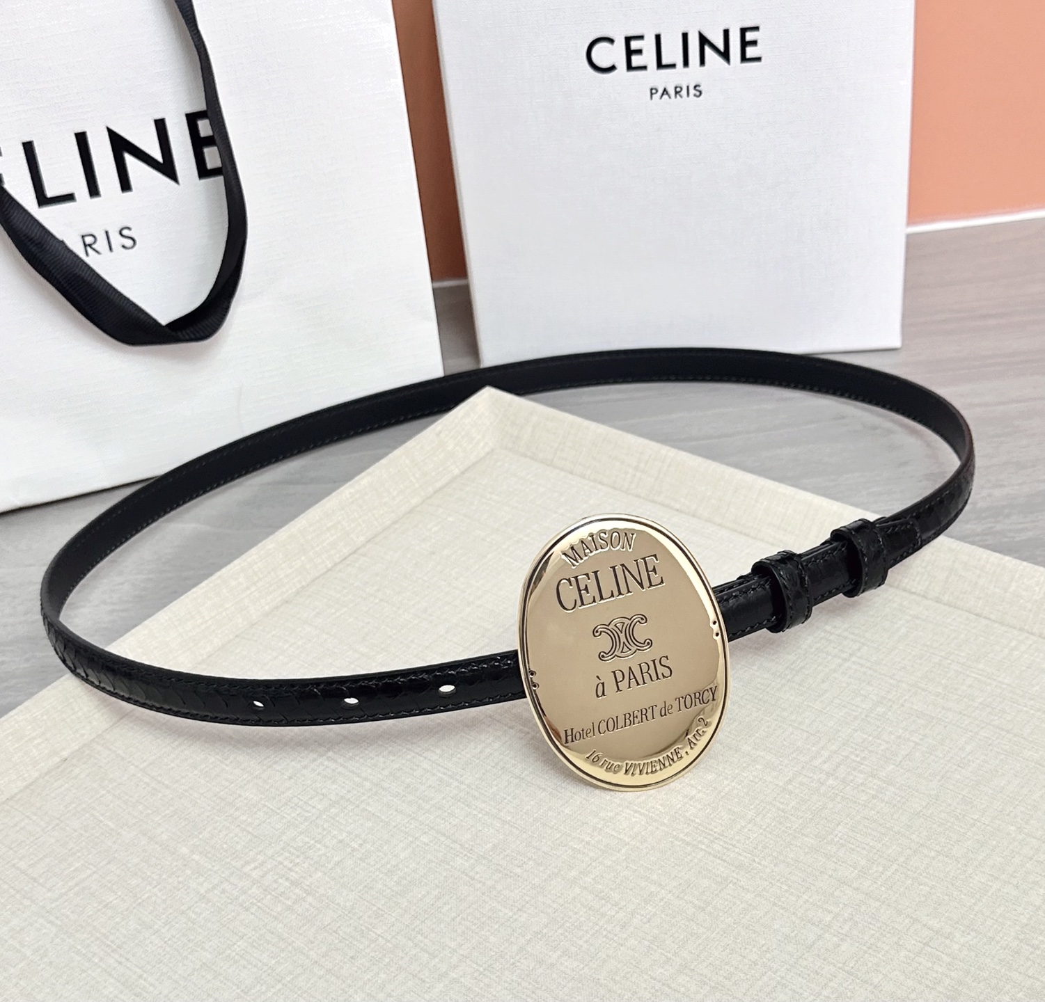 💥💥💥新款1.3cm赛琳大版型腰带，头层牛皮，长度：75.80.85.90.95.100.105.欧，铜