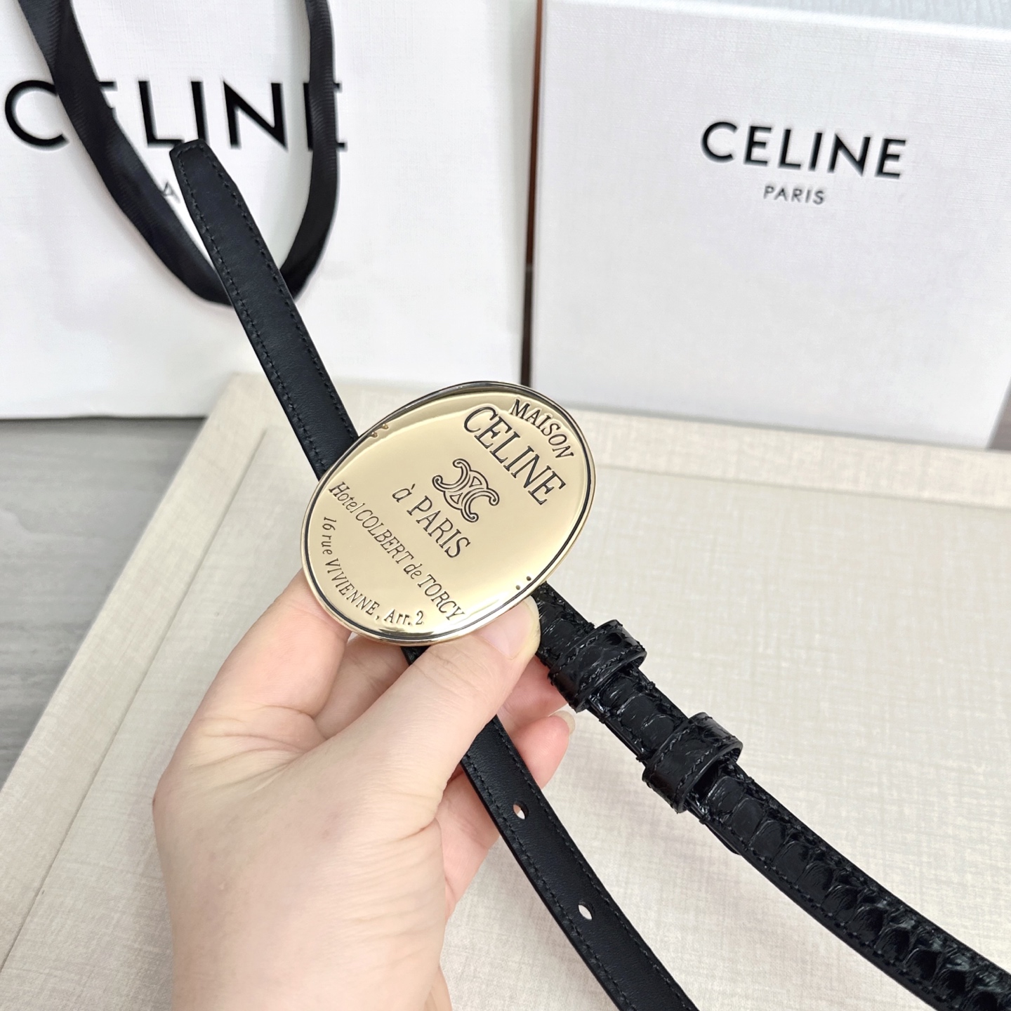 💥💥💥新款1.3cm赛琳大版型腰带，头层牛皮，长度：75.80.85.90.95.100.105.欧，铜