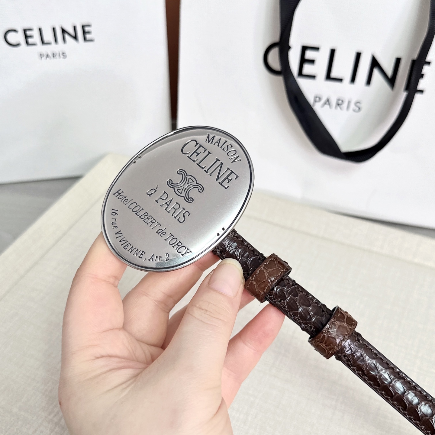 💥💥💥新款1.3cm赛琳大版型腰带，头层牛皮，长度：75.80.85.90.95.100.105.欧，铜