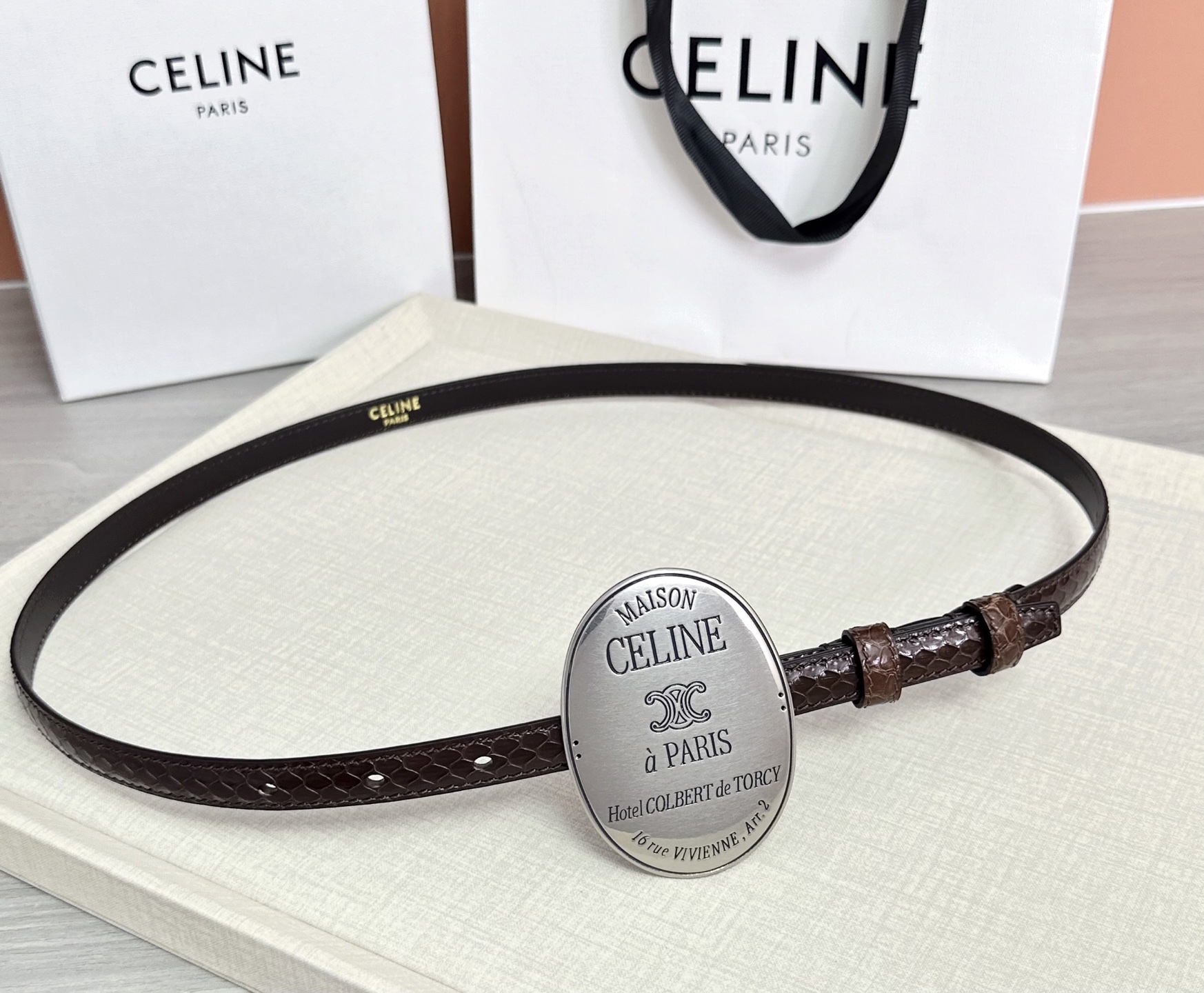 💥💥💥新款1.3cm赛琳大版型腰带，头层牛皮，长度：75.80.85.90.95.100.105.欧，铜