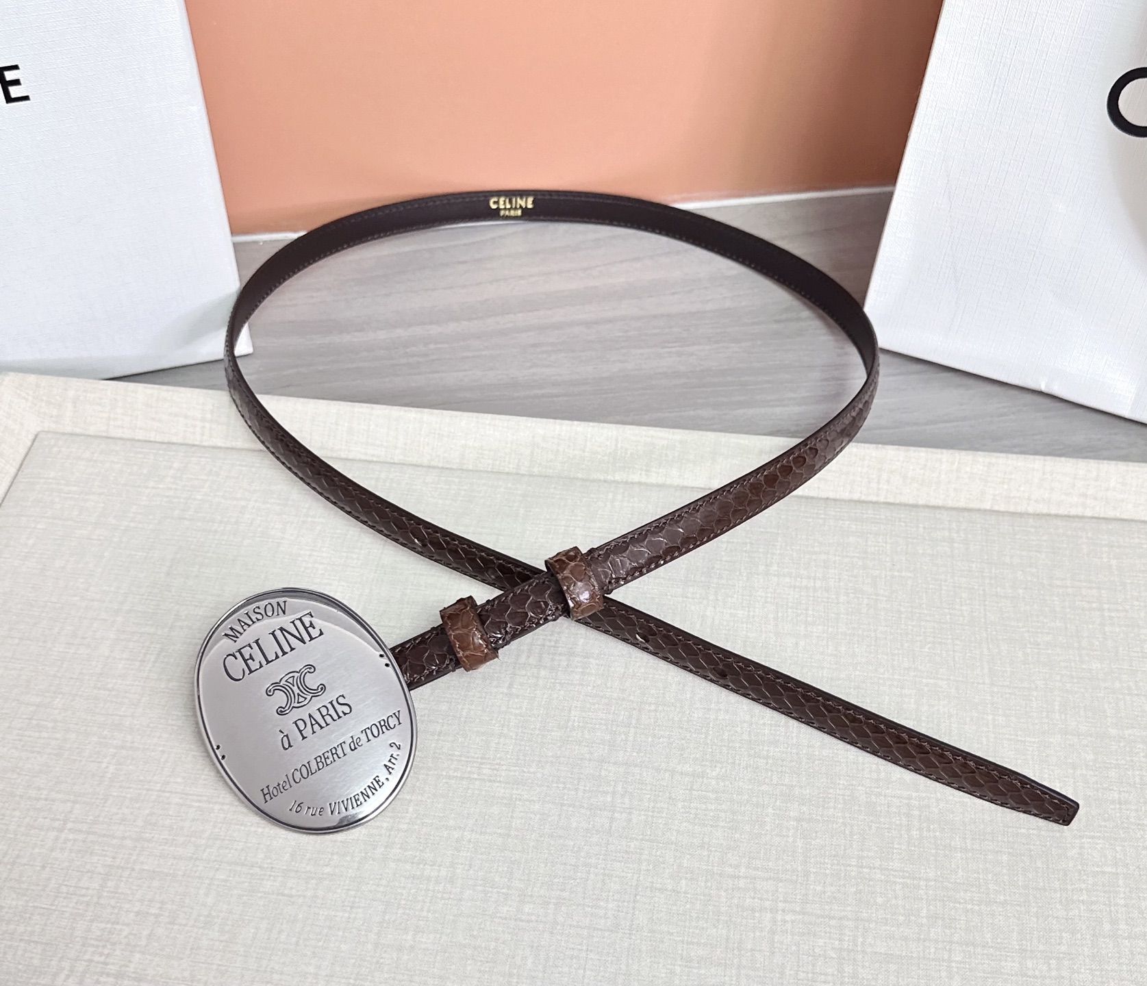 💥💥💥新款1.3cm赛琳大版型腰带，头层牛皮，长度：75.80.85.90.95.100.105.欧，铜