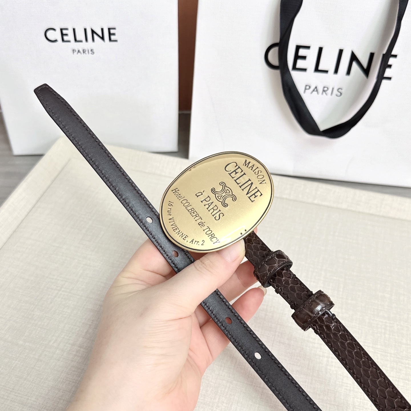 💥💥💥新款1.3cm赛琳大版型腰带，头层牛皮，长度：75.80.85.90.95.100.105.欧，铜