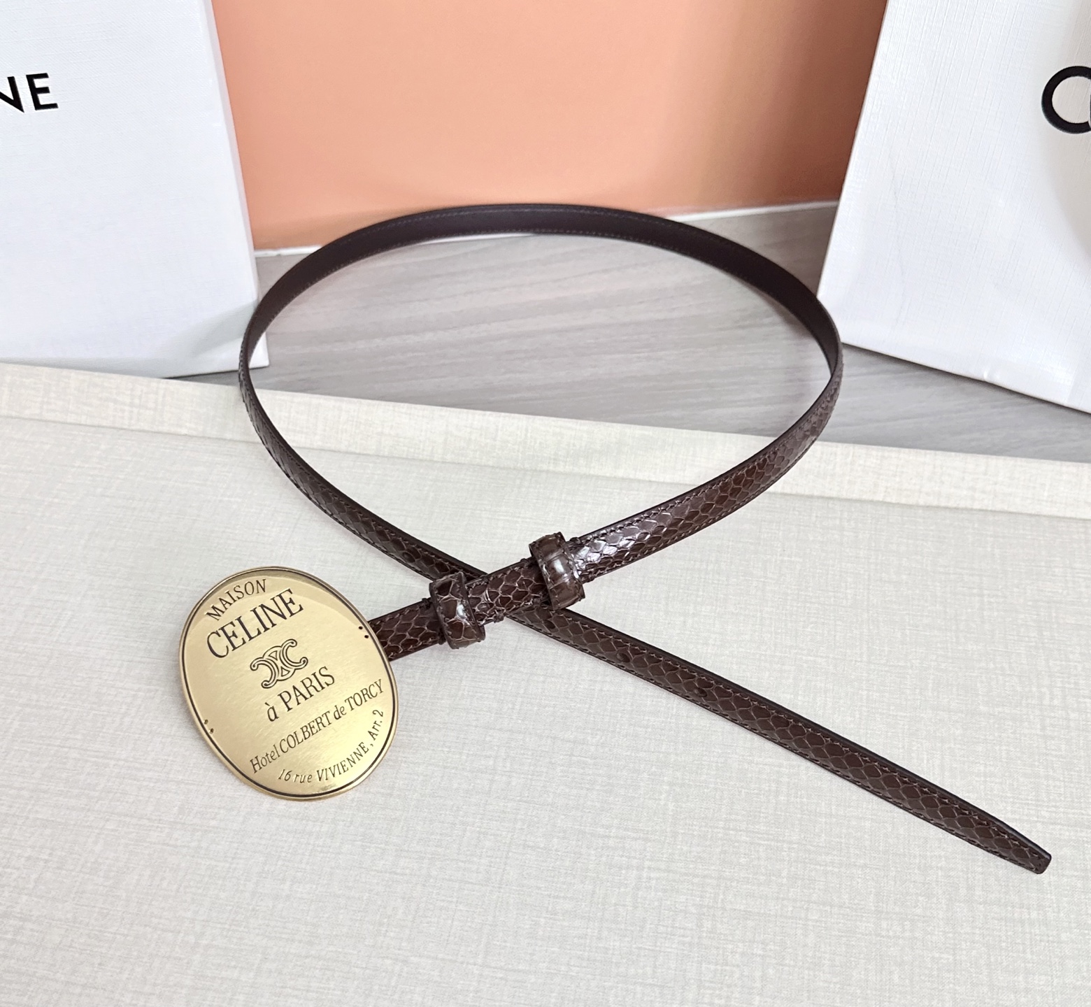 💥💥💥新款1.3cm赛琳大版型腰带，头层牛皮，长度：75.80.85.90.95.100.105.欧，铜