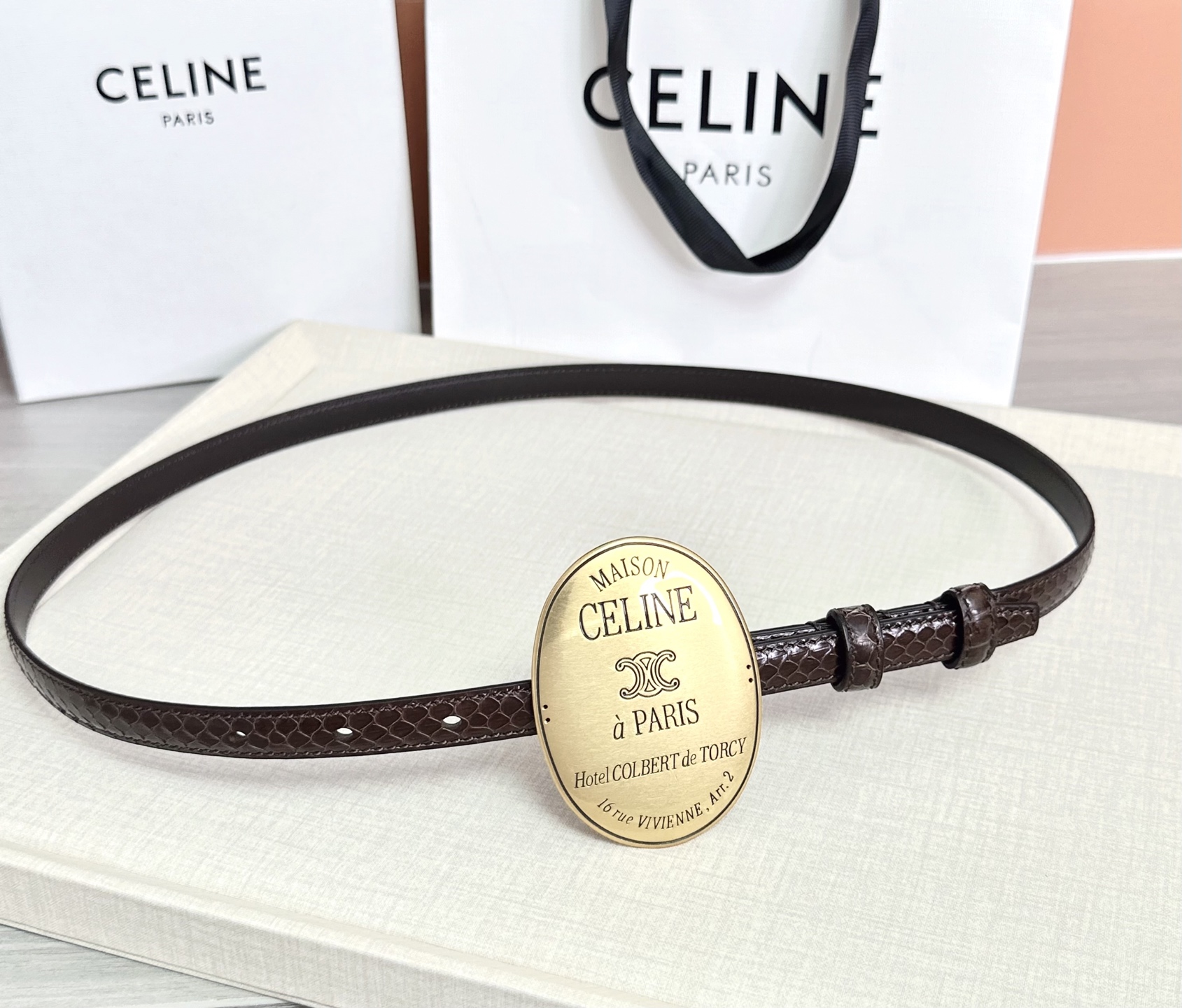 💥💥💥新款1.3cm赛琳大版型腰带，头层牛皮，长度：75.80.85.90.95.100.105.欧，铜