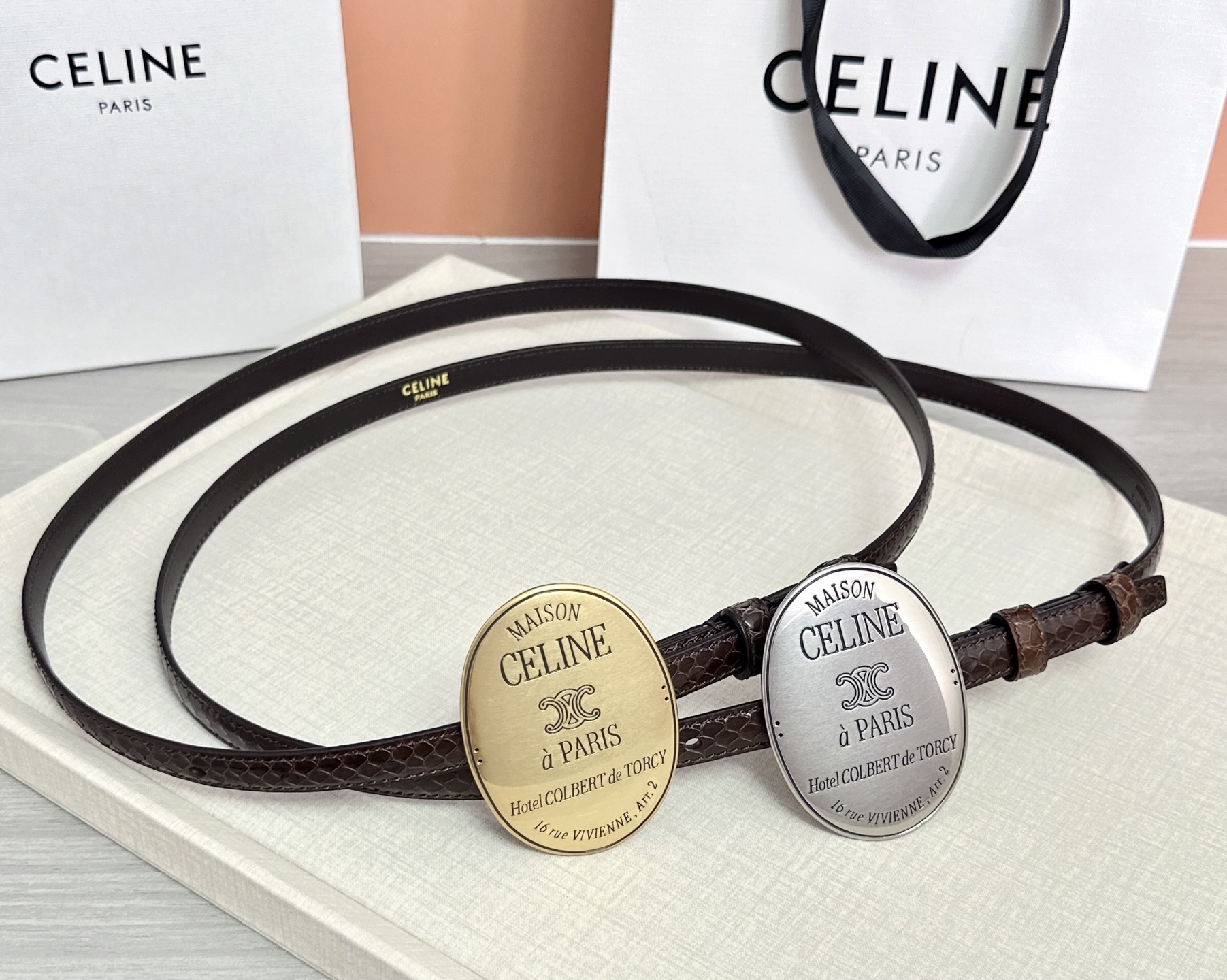 💥💥💥新款1.3cm赛琳大版型腰带，头层牛皮，长度：75.80.85.90.95.100.105.欧，铜