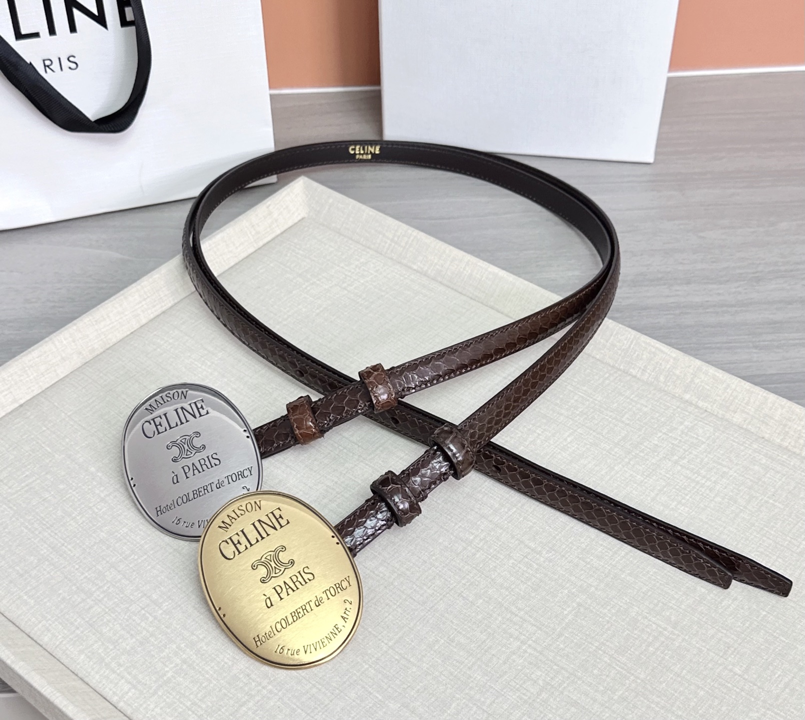 💥💥💥新款1.3cm赛琳大版型腰带，头层牛皮，长度：75.80.85.90.95.100.105.欧，铜