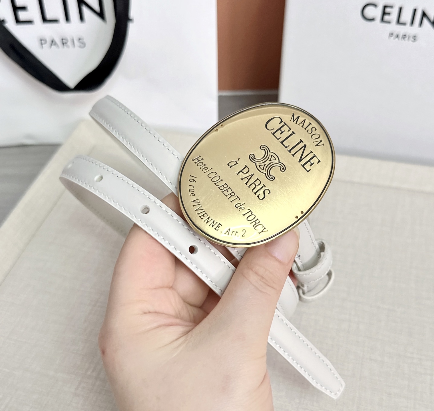 💥💥💥新款1.3cm赛琳大版型腰带，头层牛皮，长度：75.80.85.90.95.100.105.欧，铜