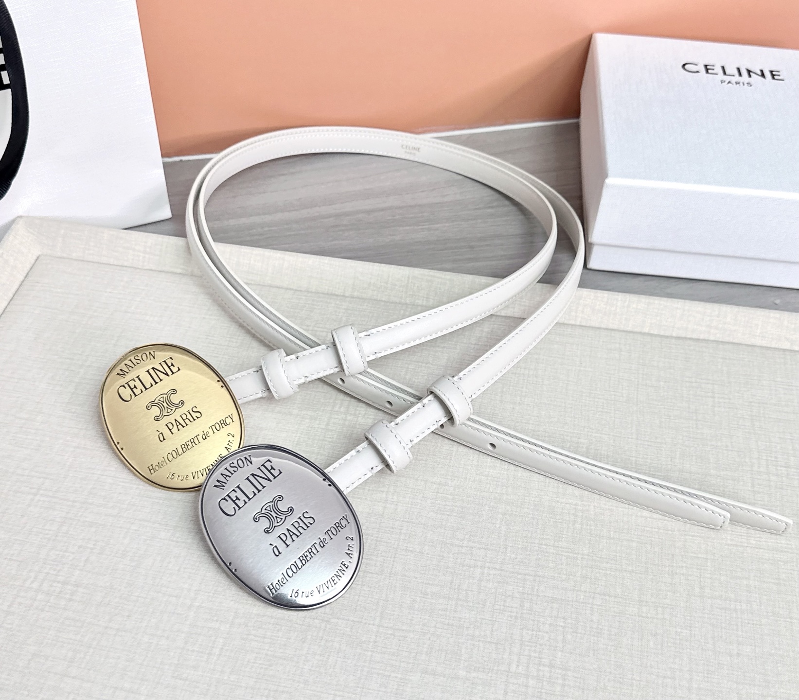 💥💥💥新款1.3cm赛琳大版型腰带，头层牛皮，长度：75.80.85.90.95.100.105.欧，铜