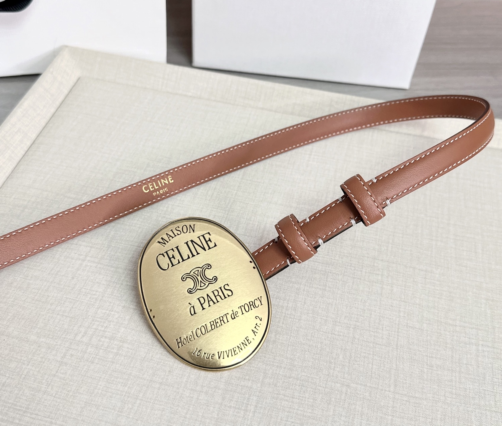 💥💥💥新款1.3cm赛琳大版型腰带，头层牛皮，长度：75.80.85.90.95.100.105.欧，铜