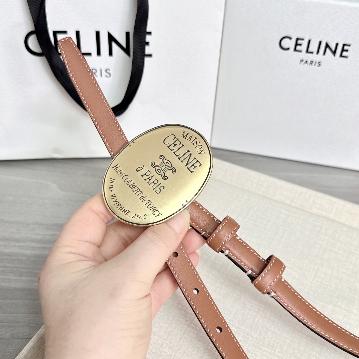 💥💥💥新款1.3cm赛琳大版型腰带，头层牛皮，长度：75.80.85.90.95.100.105.欧，铜