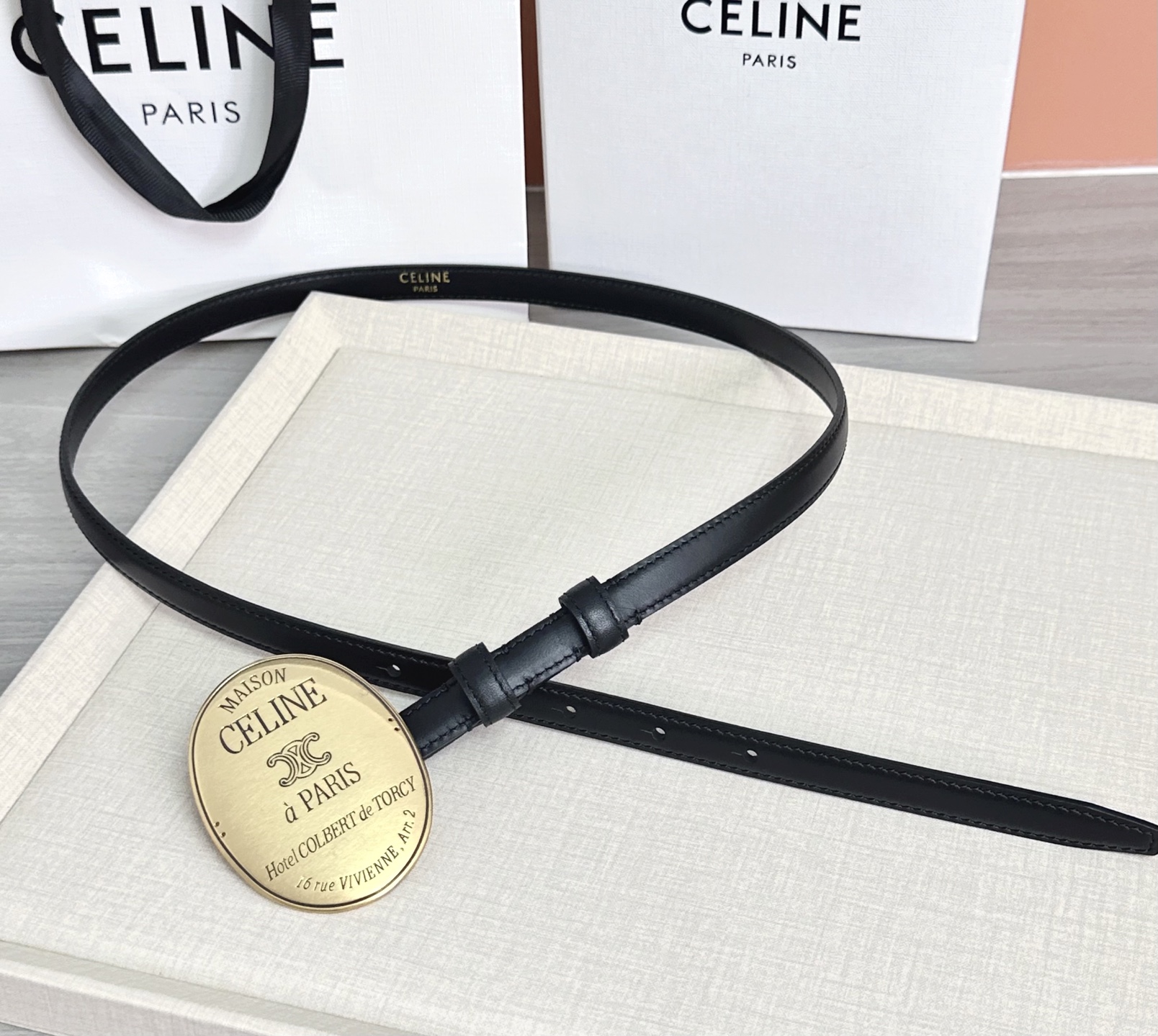 💥💥💥新款1.3cm赛琳大版型腰带，头层牛皮，长度：75.80.85.90.95.100.105.欧，铜