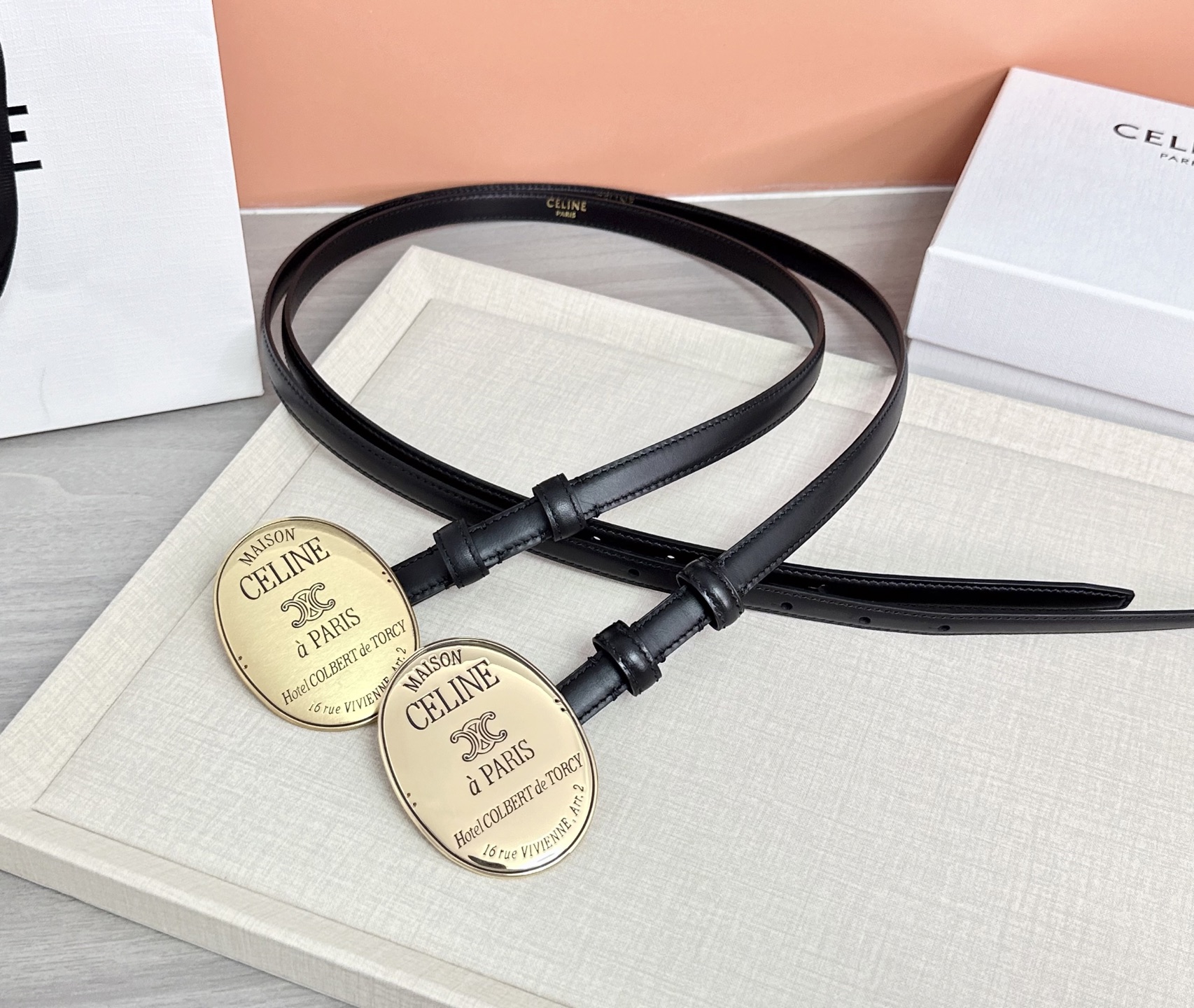 💥💥💥新款1.3cm赛琳大版型腰带，头层牛皮，长度：75.80.85.90.95.100.105.欧，铜