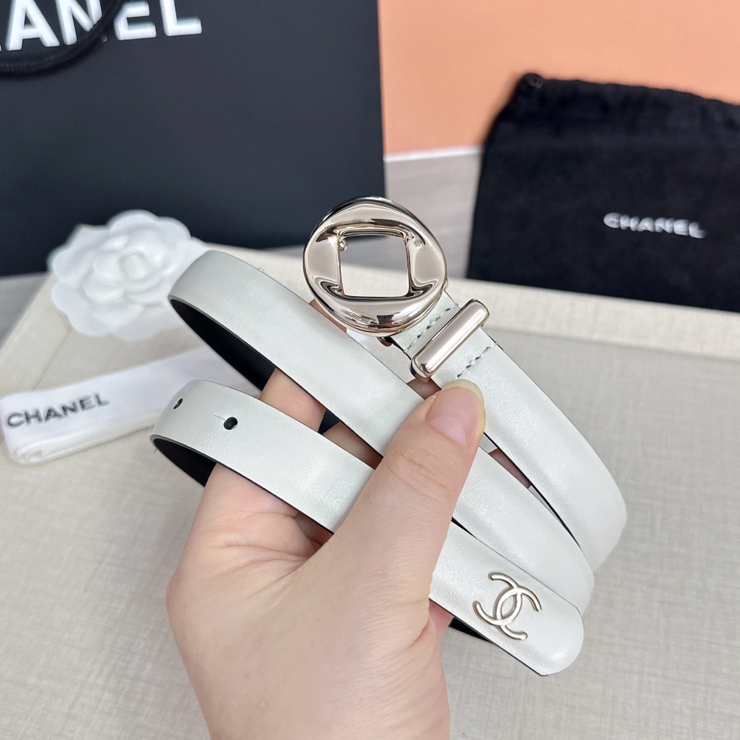 💥💥💥2.0cm香奈儿腰带，双面头层牛皮，长度：75.80.85.90.95.100欧，铜五金扣原版开模