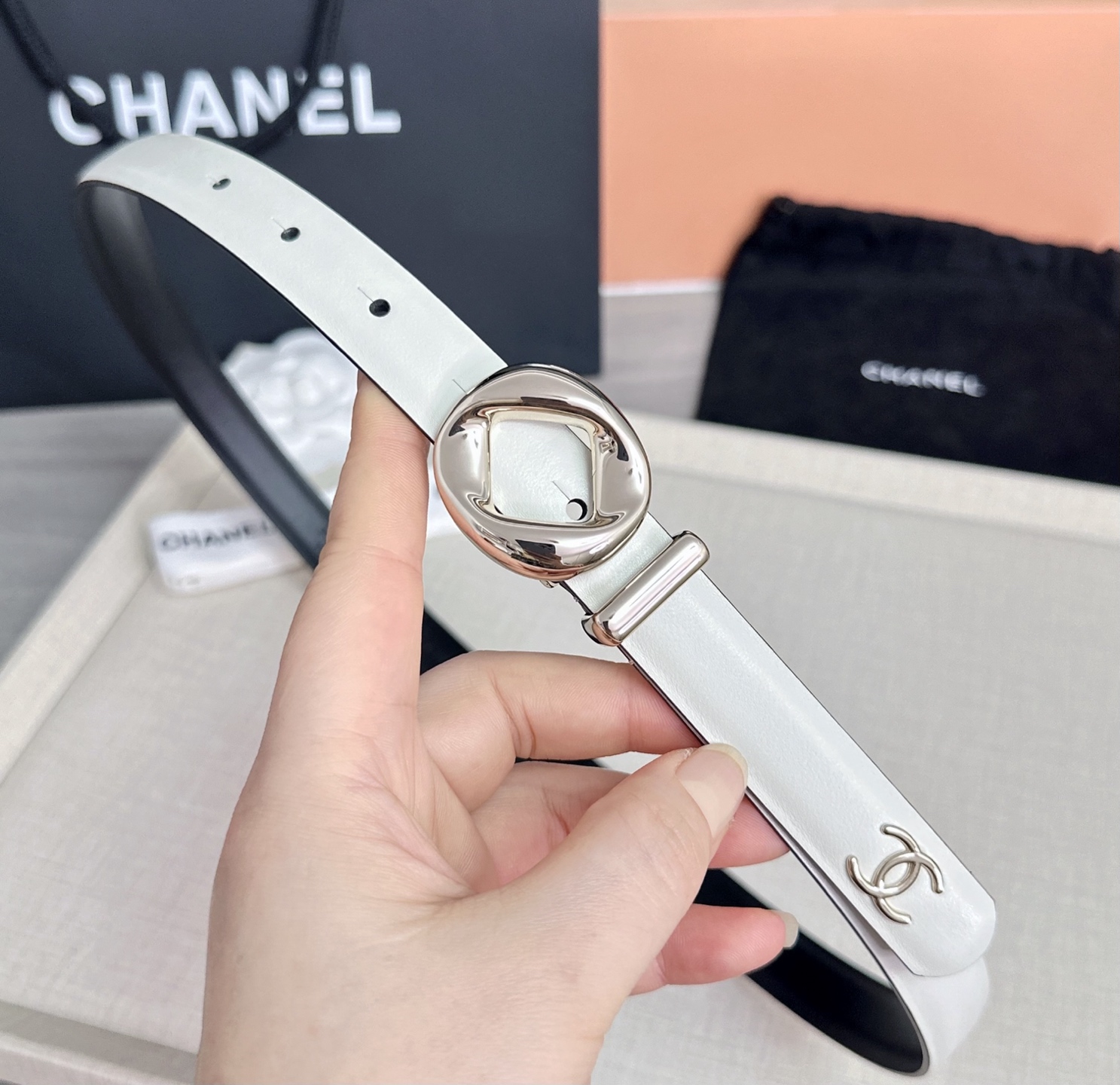 💥💥💥2.0cm香奈儿腰带，双面头层牛皮，长度：75.80.85.90.95.100欧，铜五金扣原版开模