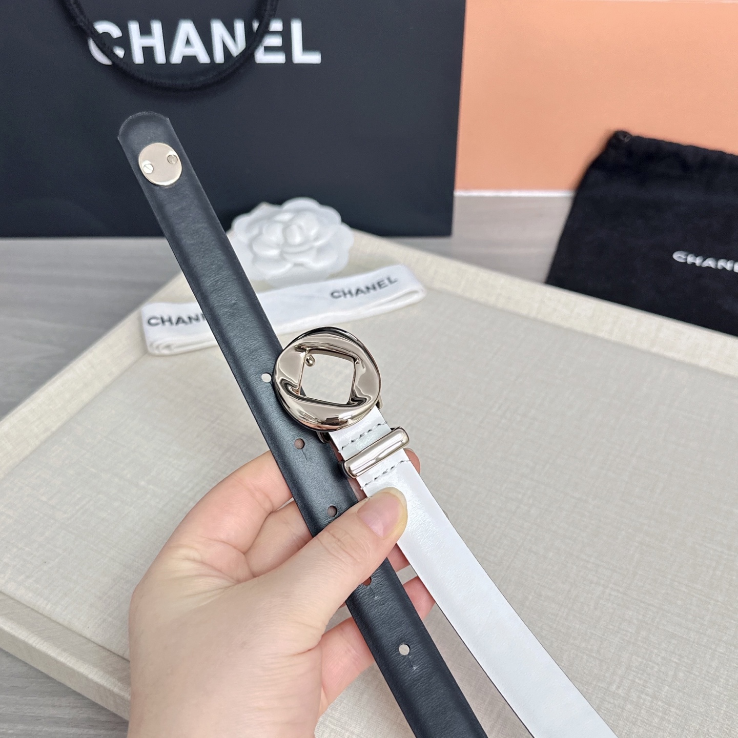 💥💥💥2.0cm香奈儿腰带，双面头层牛皮，长度：75.80.85.90.95.100欧，铜五金扣原版开模