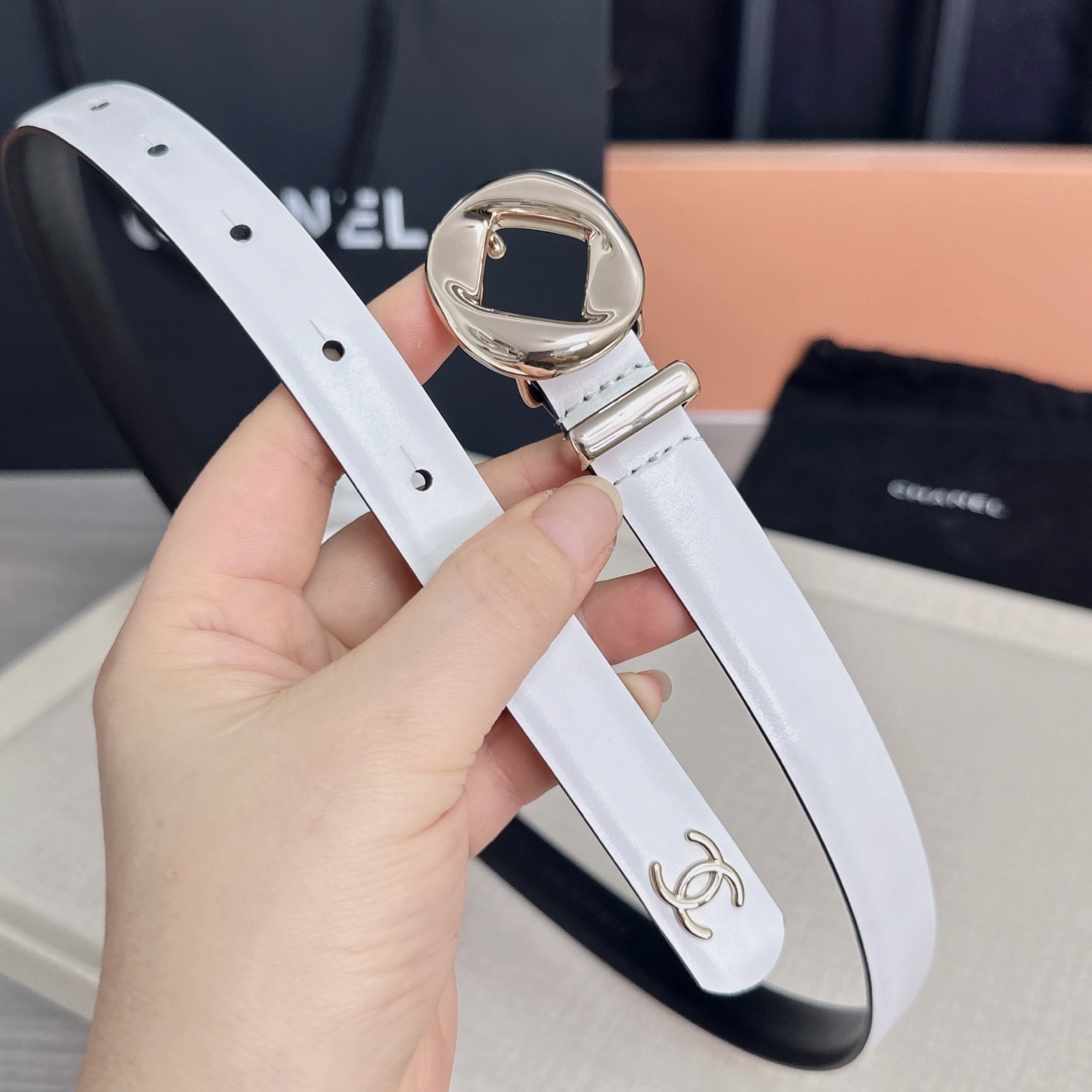 💥💥💥2.0cm香奈儿腰带，双面头层牛皮，长度：75.80.85.90.95.100欧，铜五金扣原版开模