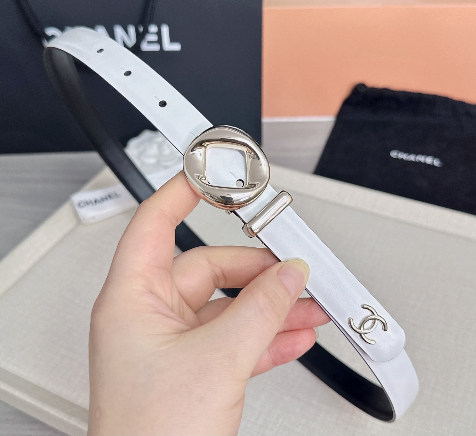 💥💥💥2.0cm香奈儿腰带，双面头层牛皮，长度：75.80.85.90.95.100欧，铜五金扣原版开模