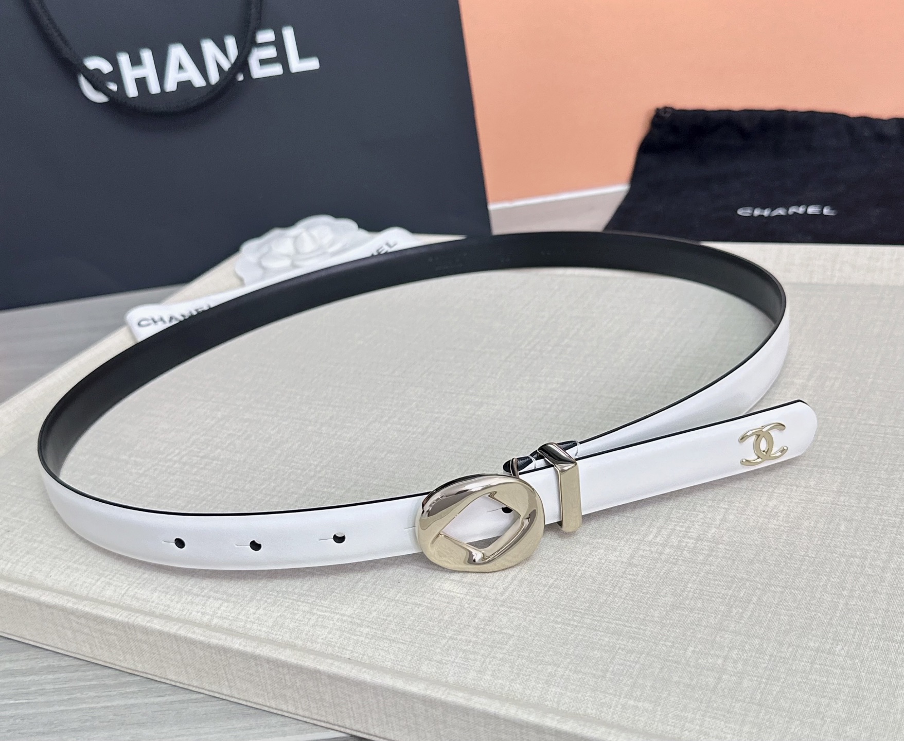 💥💥💥2.0cm香奈儿腰带，双面头层牛皮，长度：75.80.85.90.95.100欧，铜五金扣原版开模