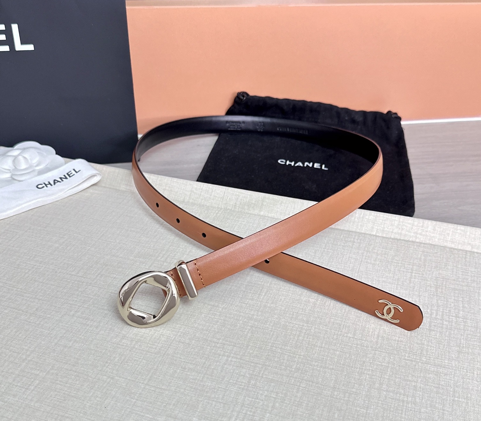 💥💥💥2.0cm香奈儿腰带，双面头层牛皮，长度：75.80.85.90.95.100欧，铜五金扣原版开模