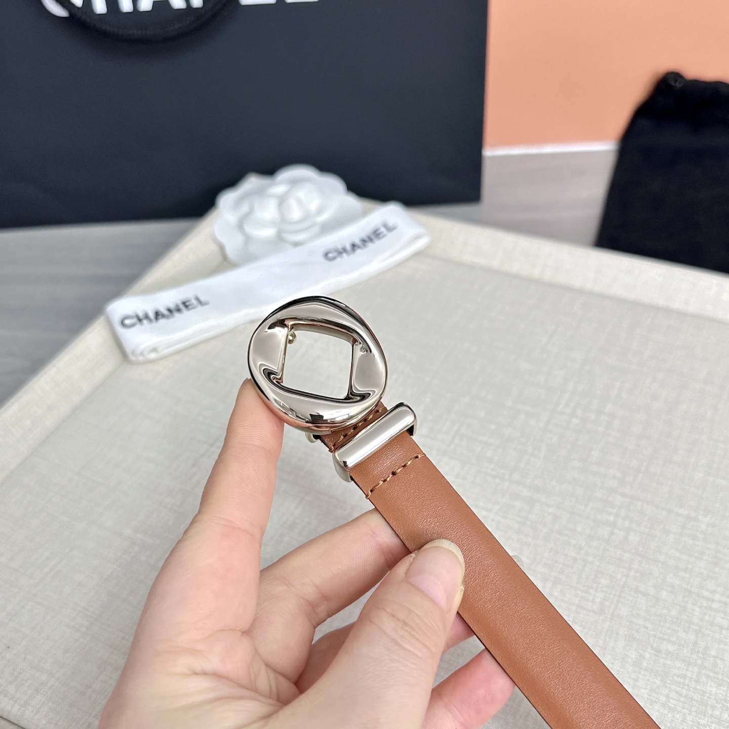 💥💥💥2.0cm香奈儿腰带，双面头层牛皮，长度：75.80.85.90.95.100欧，铜五金扣原版开模