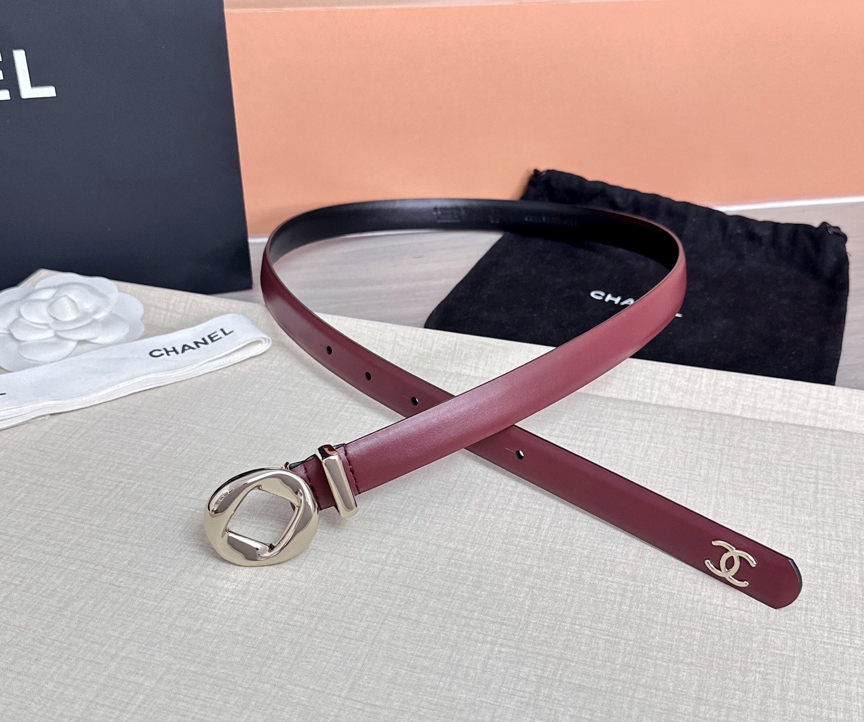 💥💥💥2.0cm香奈儿腰带，双面头层牛皮，长度：75.80.85.90.95.100欧，铜五金扣原版开模