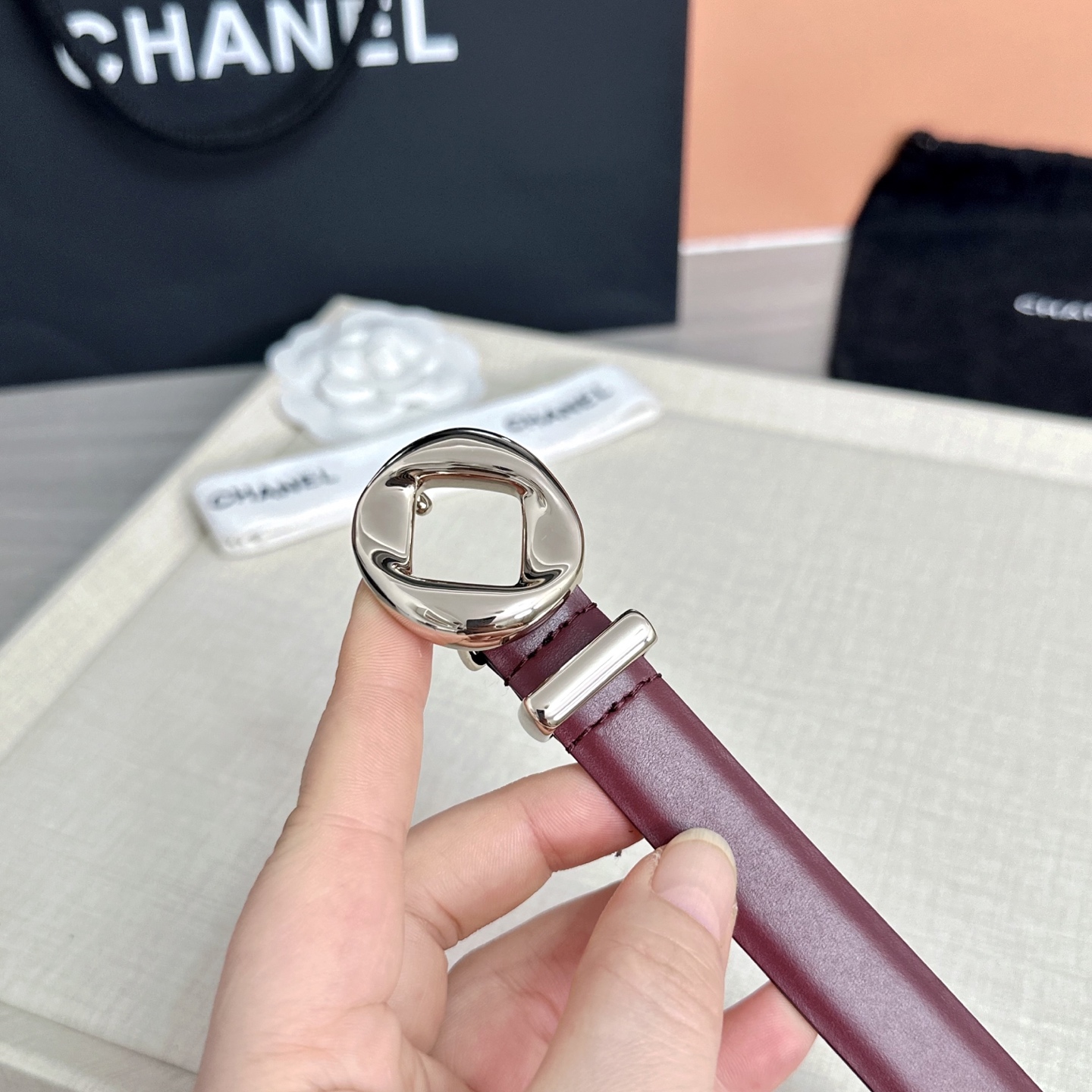 💥💥💥2.0cm香奈儿腰带，双面头层牛皮，长度：75.80.85.90.95.100欧，铜五金扣原版开模