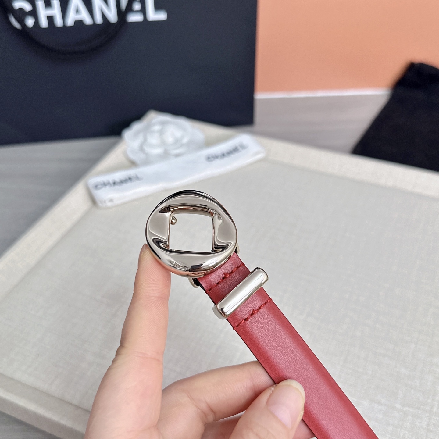 💥💥💥2.0cm香奈儿腰带，双面头层牛皮，长度：75.80.85.90.95.100欧，铜五金扣原版开模