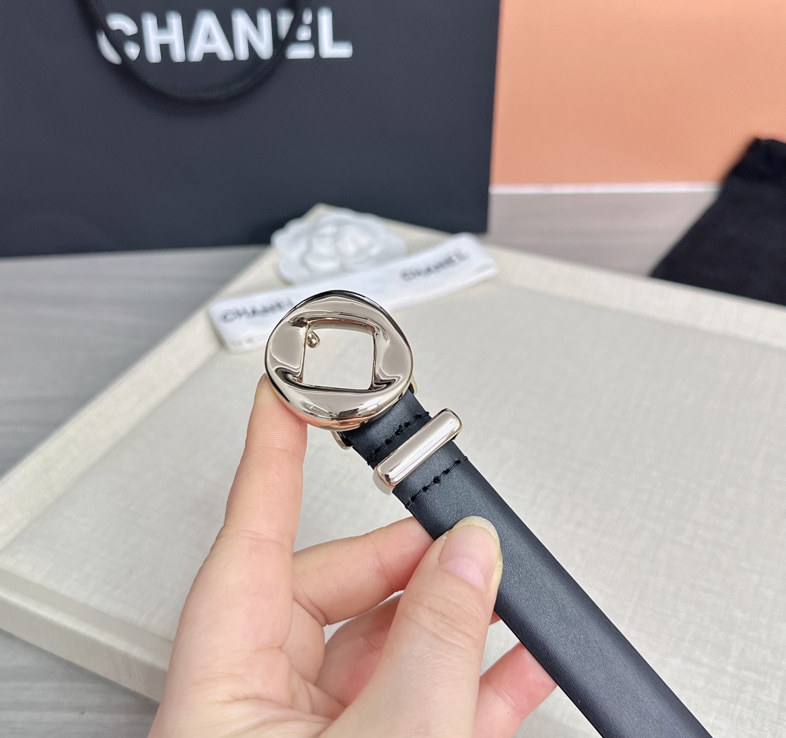 💥💥💥2.0cm香奈儿腰带，双面头层牛皮，长度：75.80.85.90.95.100欧，铜五金扣原版开模