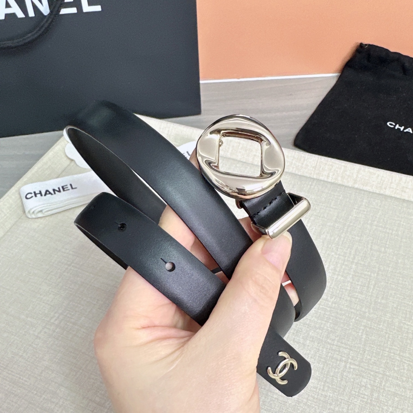 💥💥💥2.0cm香奈儿腰带，双面头层牛皮，长度：75.80.85.90.95.100欧，铜五金扣原版开模