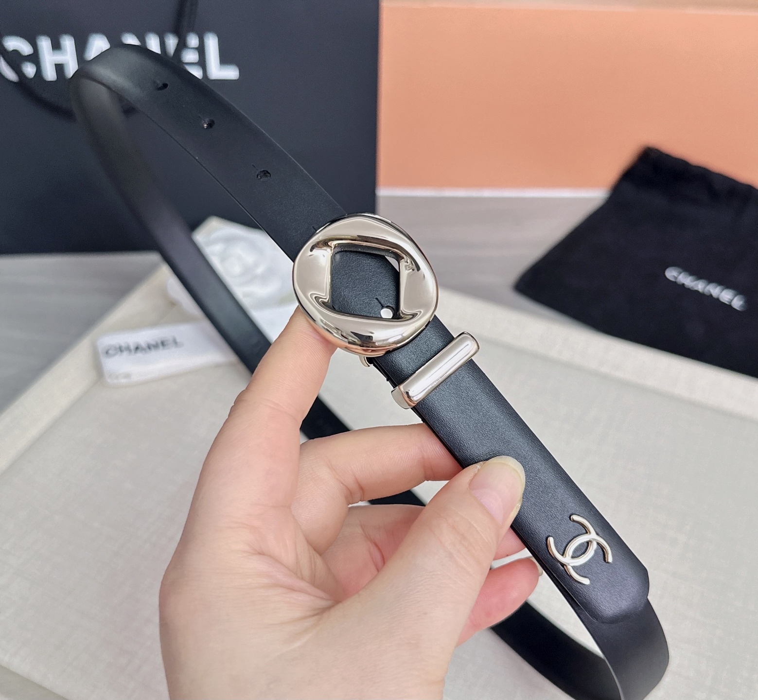 💥💥💥2.0cm香奈儿腰带，双面头层牛皮，长度：75.80.85.90.95.100欧，铜五金扣原版开模