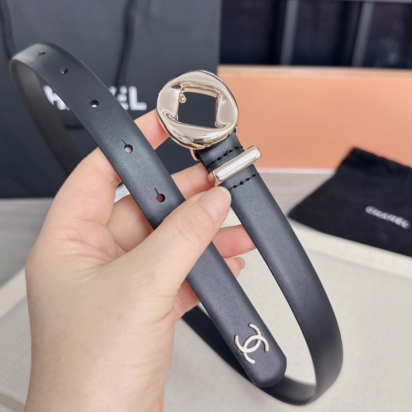 💥💥💥2.0cm香奈儿腰带，双面头层牛皮，长度：75.80.85.90.95.100欧，铜五金扣原版开模