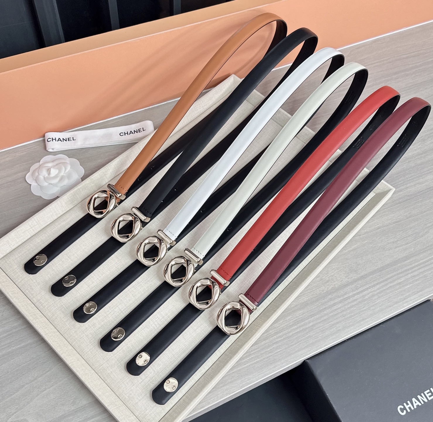 💥💥💥2.0cm香奈儿腰带，双面头层牛皮，长度：75.80.85.90.95.100欧，铜五金扣原版开模