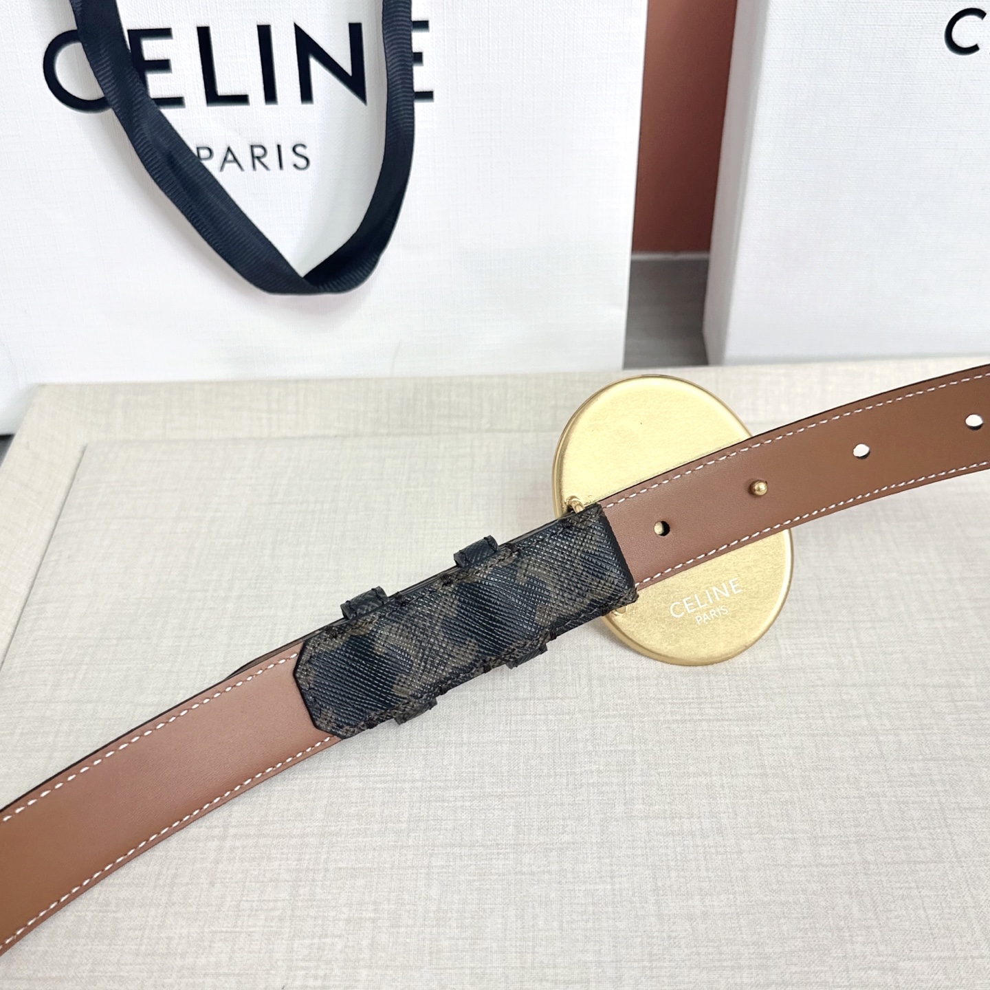 💥💥💥新款2.5cm赛琳大版型腰带，头层牛皮，长度：75.80.85.90.95.100.105.欧，铜