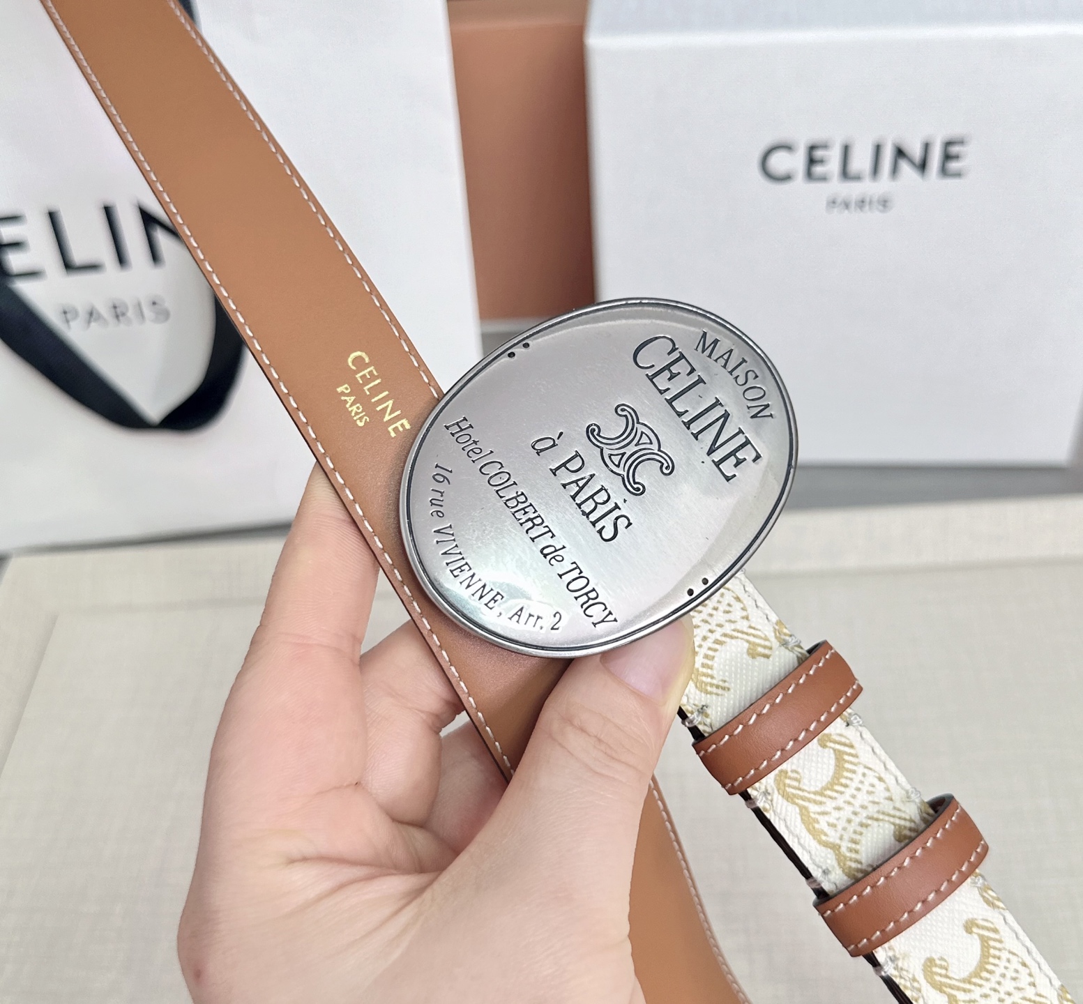 💥💥💥新款2.5cm赛琳大版型腰带，头层牛皮，长度：75.80.85.90.95.100.105.欧，铜