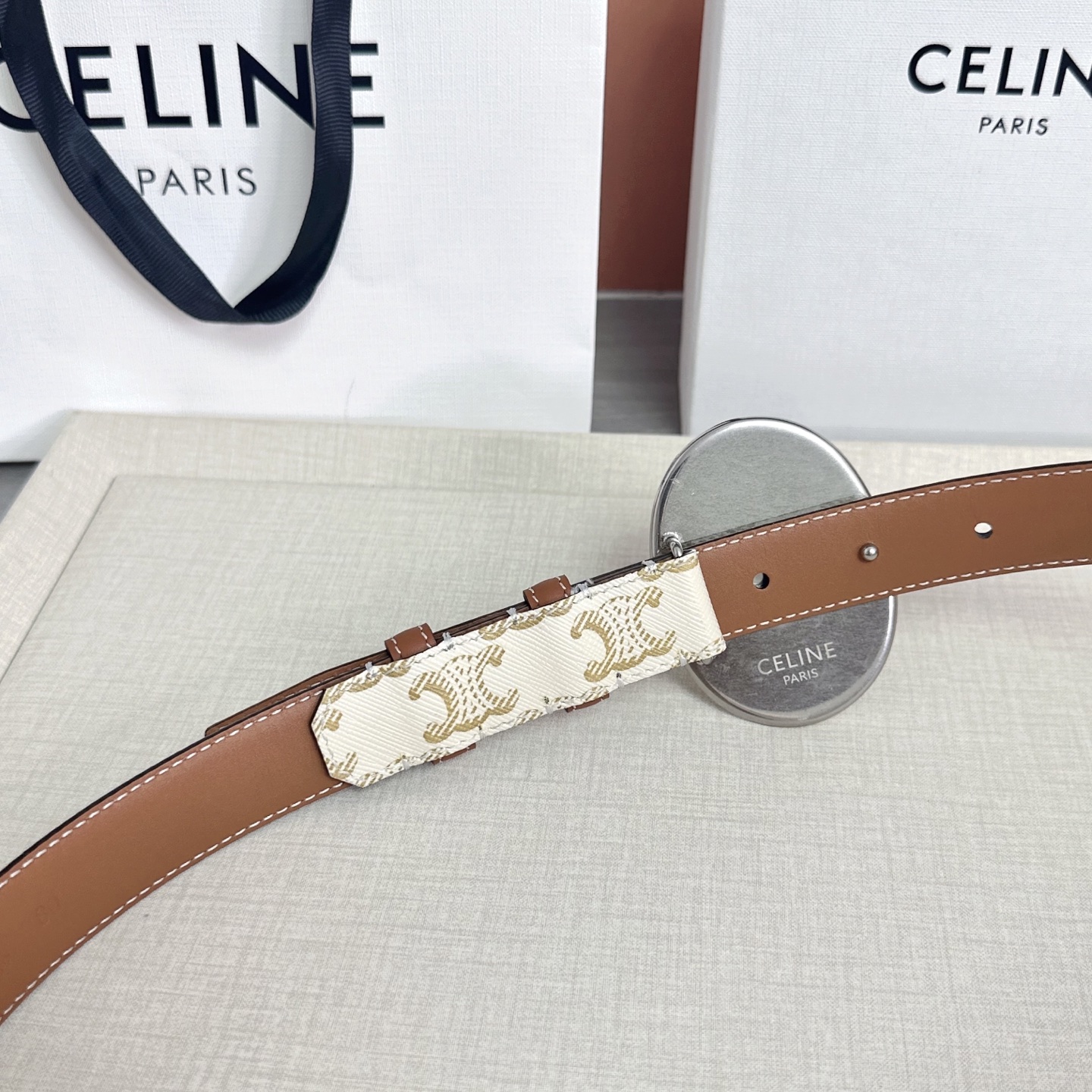 💥💥💥新款2.5cm赛琳大版型腰带，头层牛皮，长度：75.80.85.90.95.100.105.欧，铜