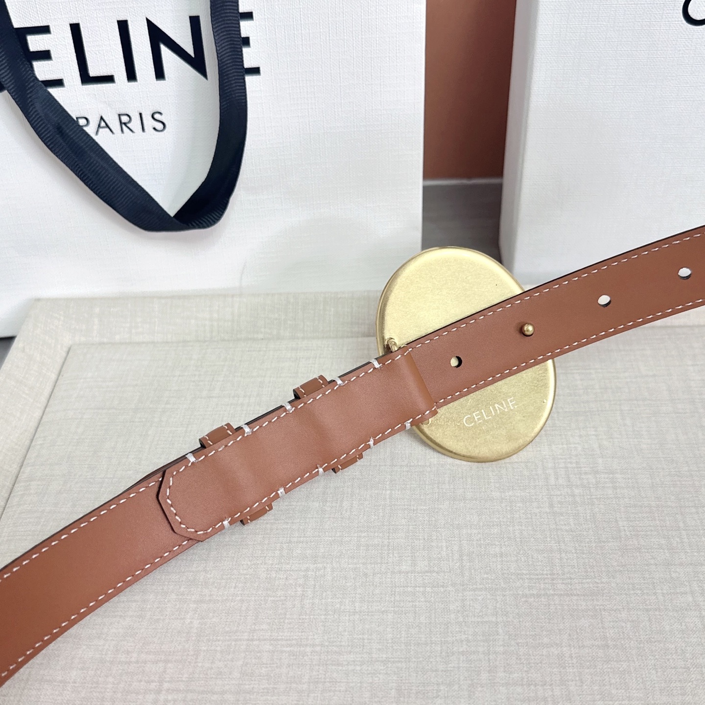 💥💥💥新款2.5cm赛琳大版型腰带，头层牛皮，长度：75.80.85.90.95.100.105.欧，铜