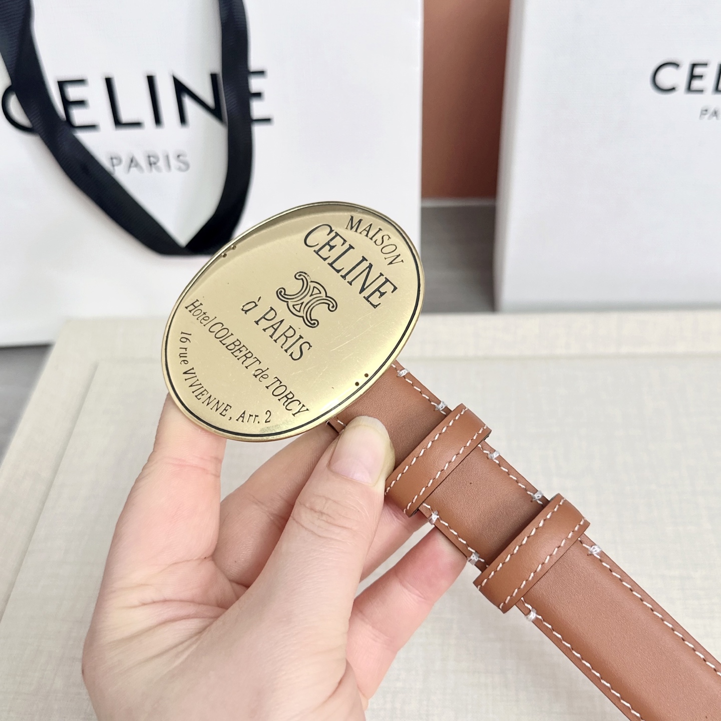 💥💥💥新款2.5cm赛琳大版型腰带，头层牛皮，长度：75.80.85.90.95.100.105.欧，铜