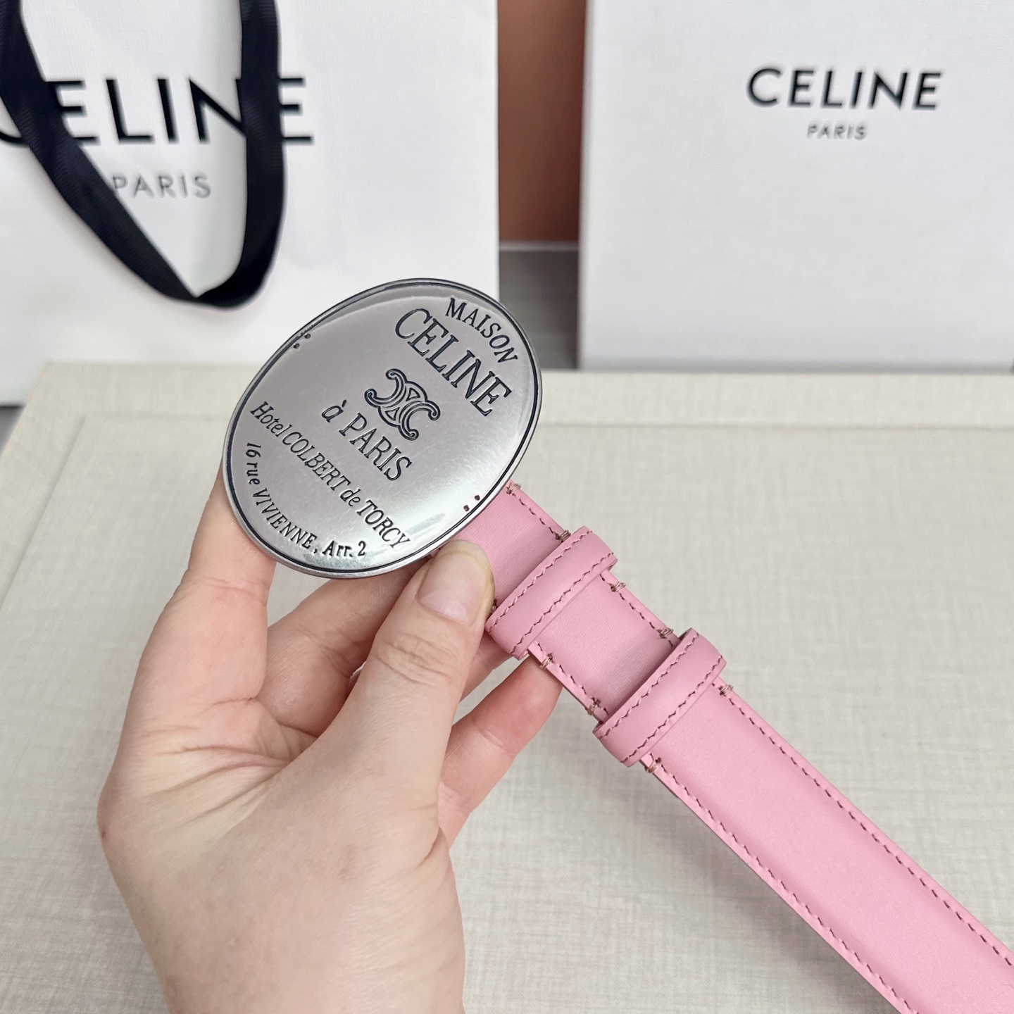 💥💥💥新款2.5cm赛琳大版型腰带，头层牛皮，长度：75.80.85.90.95.100.105.欧，铜