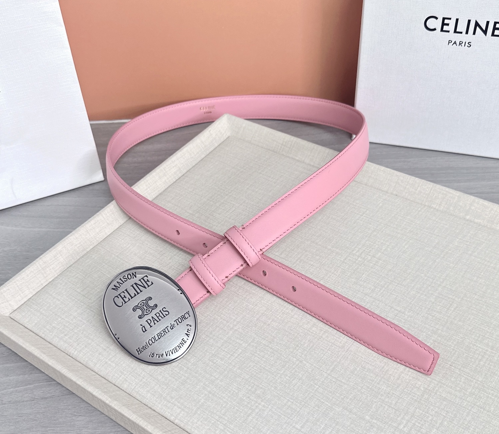 💥💥💥新款2.5cm赛琳大版型腰带，头层牛皮，长度：75.80.85.90.95.100.105.欧，铜