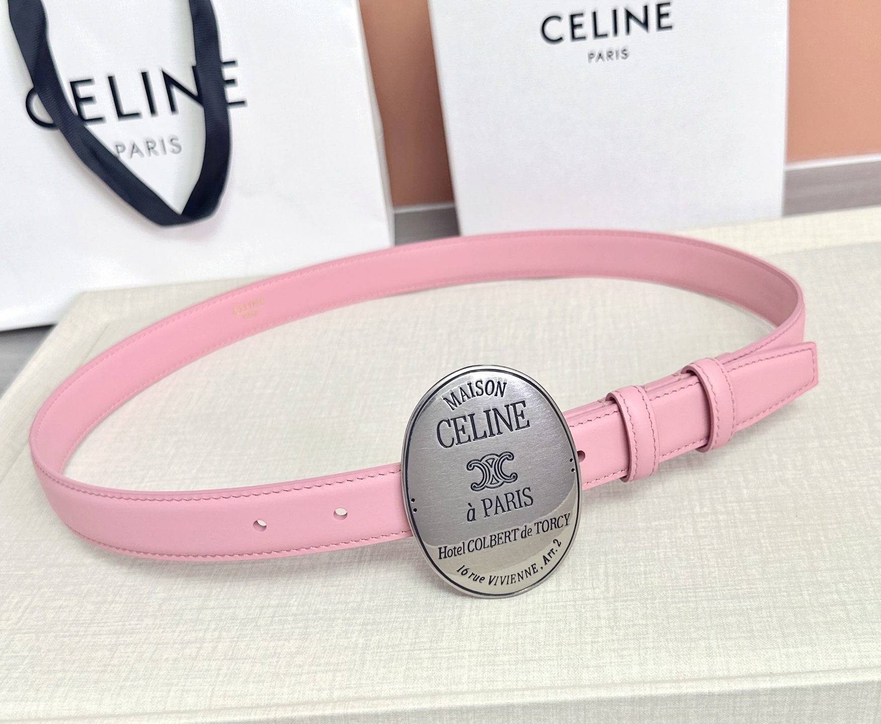 💥💥💥新款2.5cm赛琳大版型腰带，头层牛皮，长度：75.80.85.90.95.100.105.欧，铜