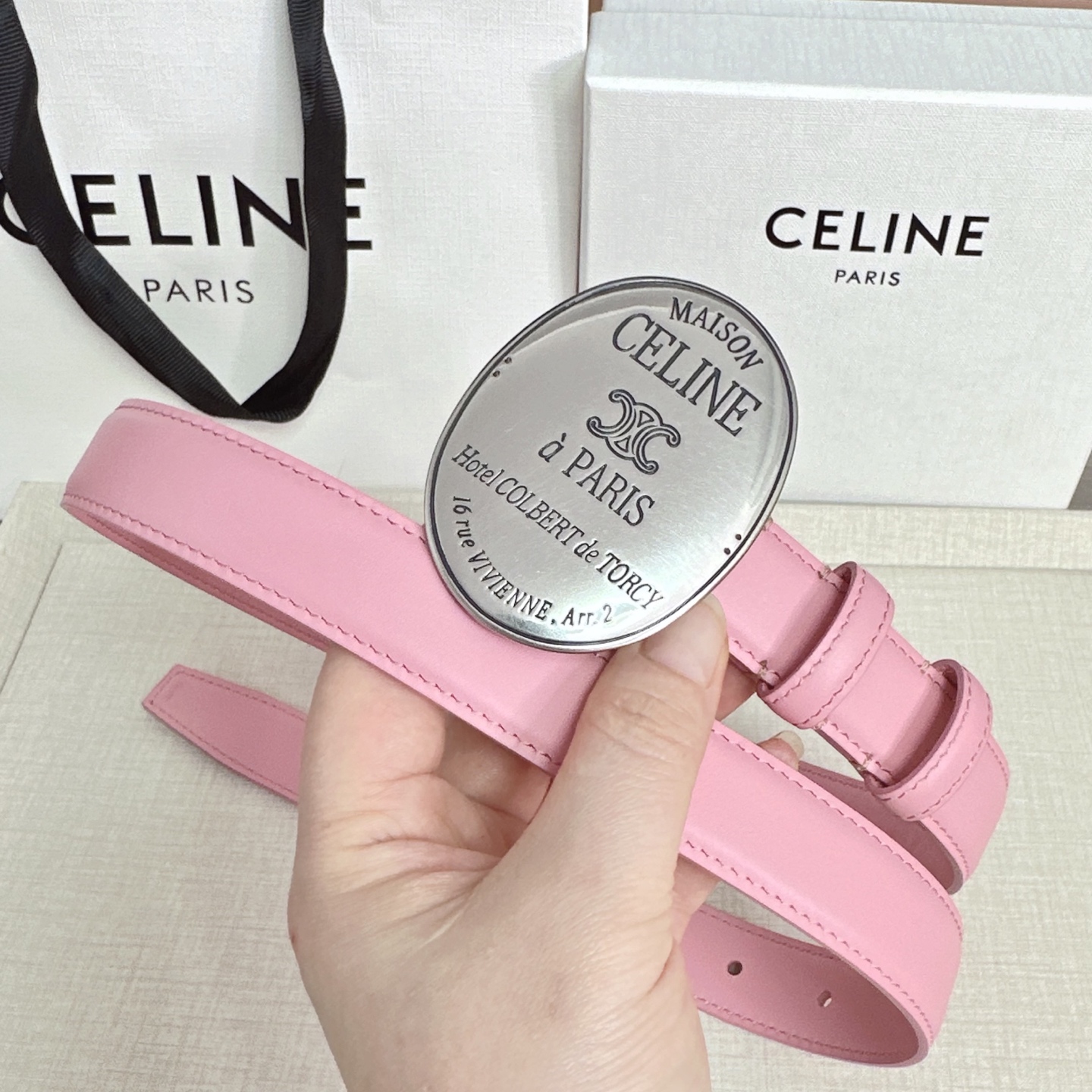 💥💥💥新款2.5cm赛琳大版型腰带，头层牛皮，长度：75.80.85.90.95.100.105.欧，铜