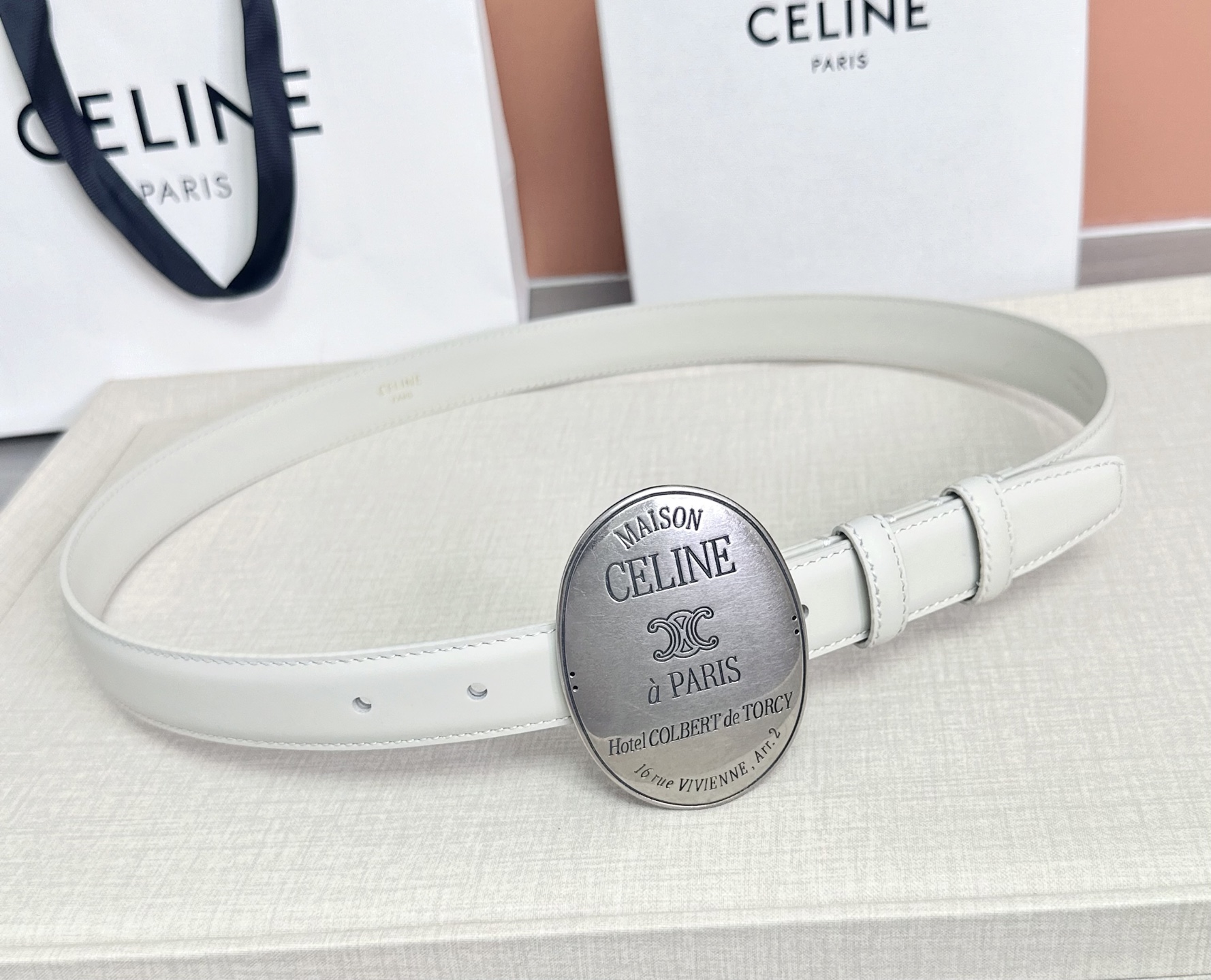 💥💥💥新款2.5cm赛琳大版型腰带，头层牛皮，长度：75.80.85.90.95.100.105.欧，铜