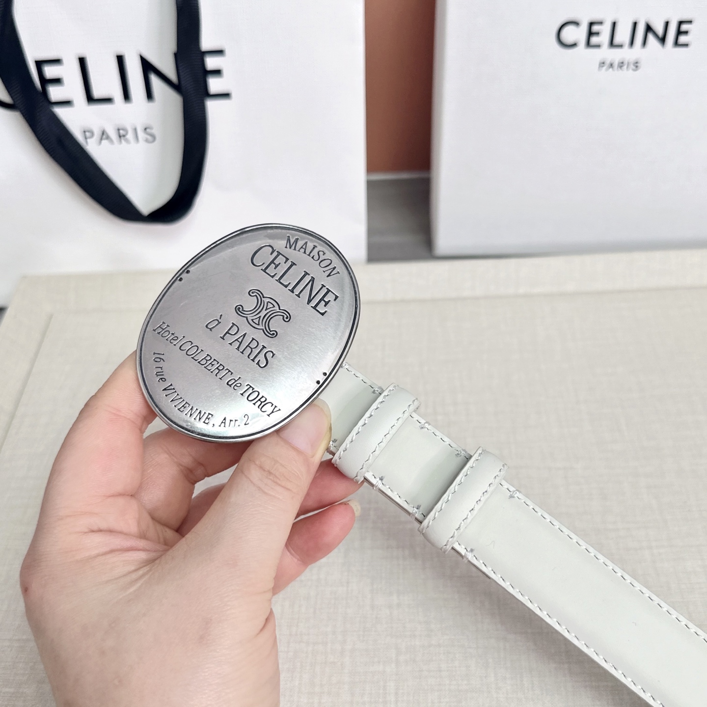 💥💥💥新款2.5cm赛琳大版型腰带，头层牛皮，长度：75.80.85.90.95.100.105.欧，铜