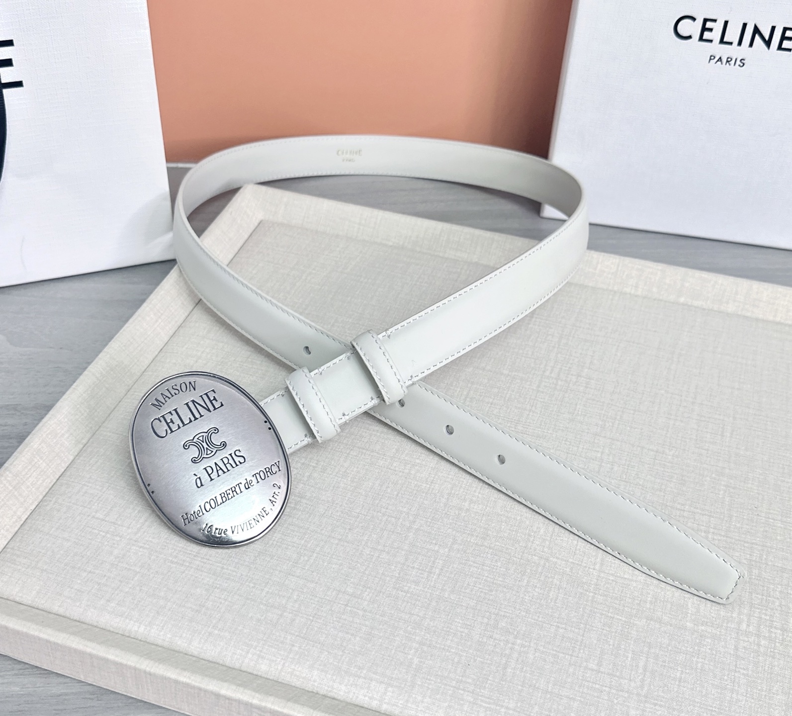 💥💥💥新款2.5cm赛琳大版型腰带，头层牛皮，长度：75.80.85.90.95.100.105.欧，铜